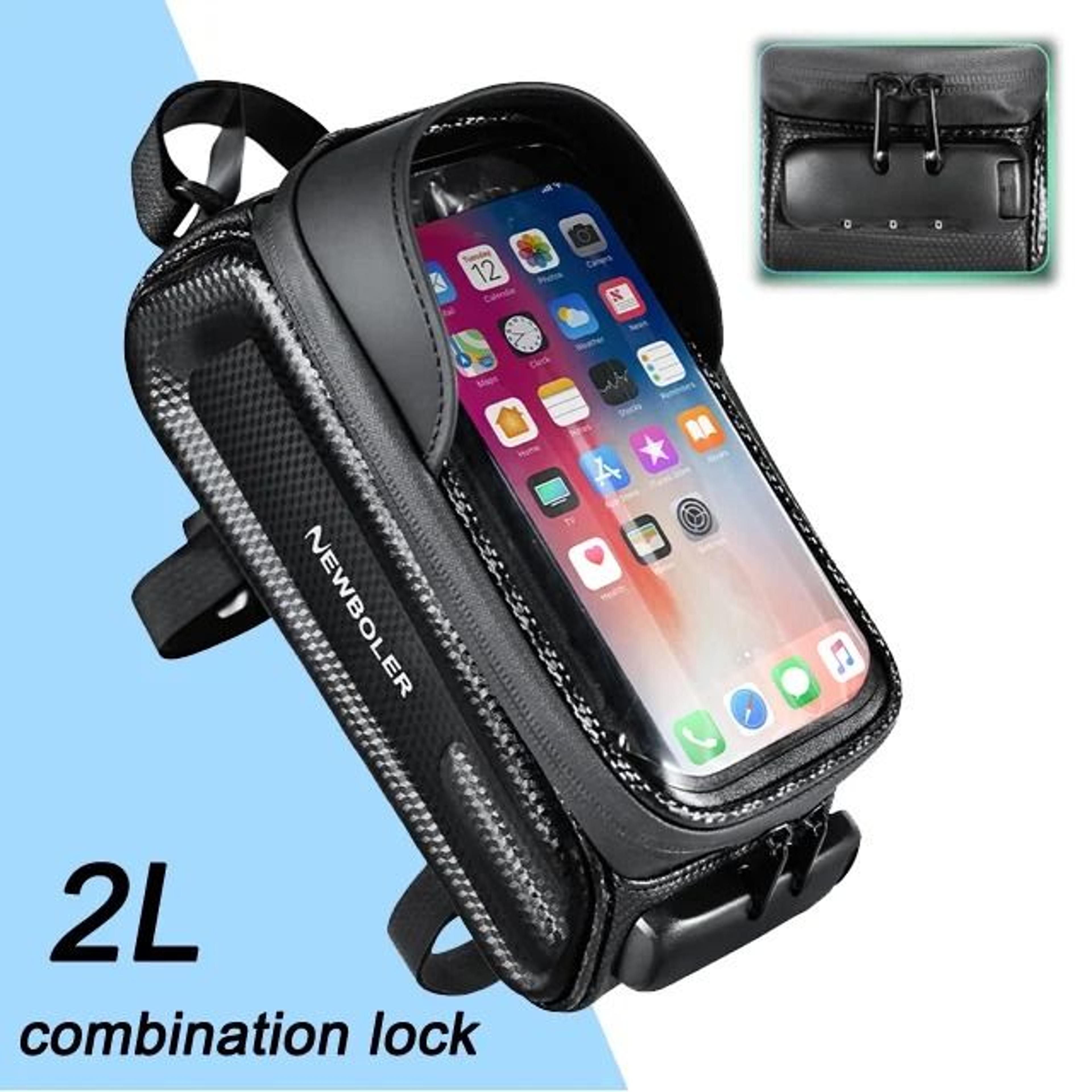 NEWBOLER Waterproof Bicycle Top Tube Bag  Touch Screen Phone Case 10