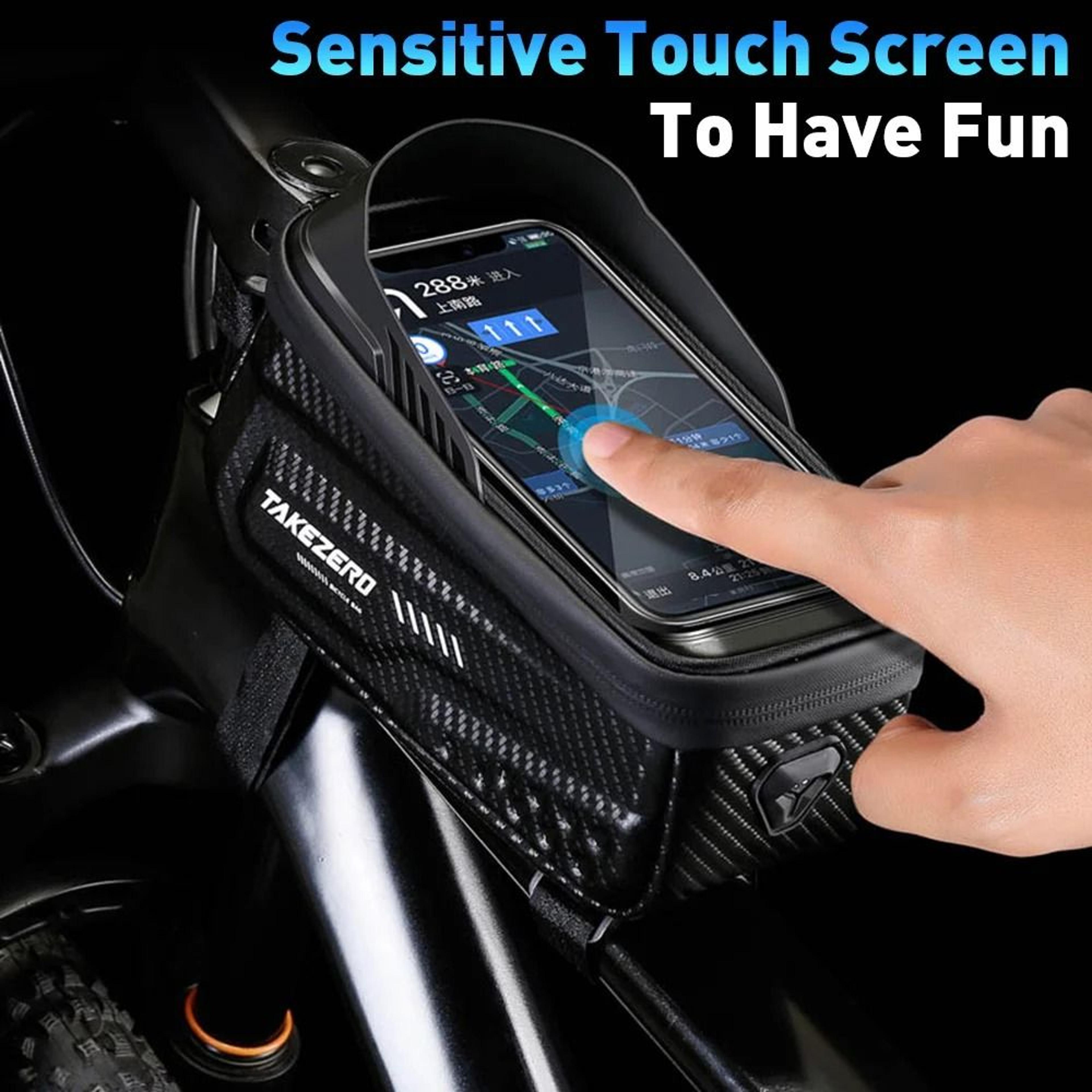 NEWBOLER Waterproof Bicycle Top Tube Bag  Touch Screen Phone Case 2