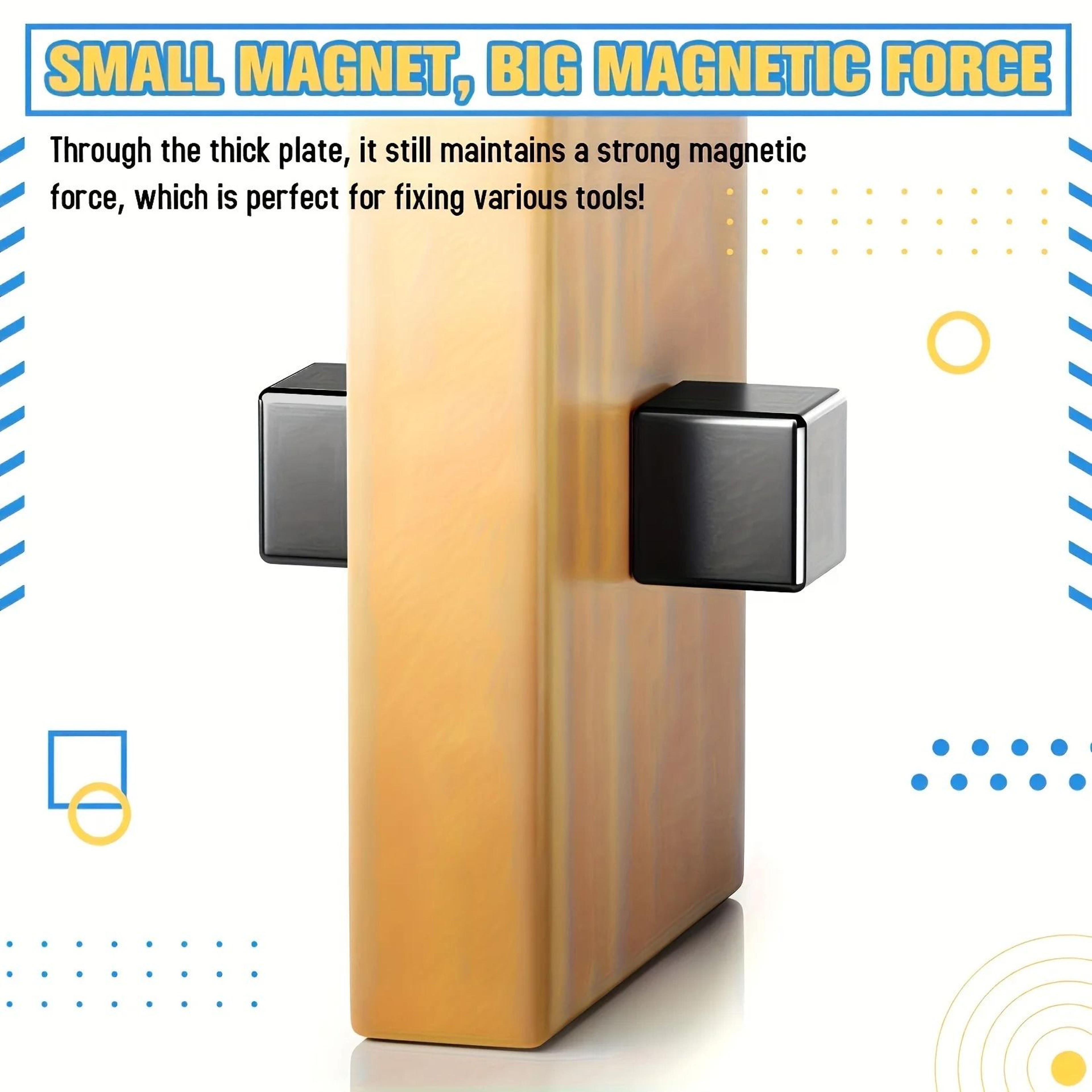 Professional Neodymium Square Magnets  IndustrialGrade HeavyDuty Pull Force 3