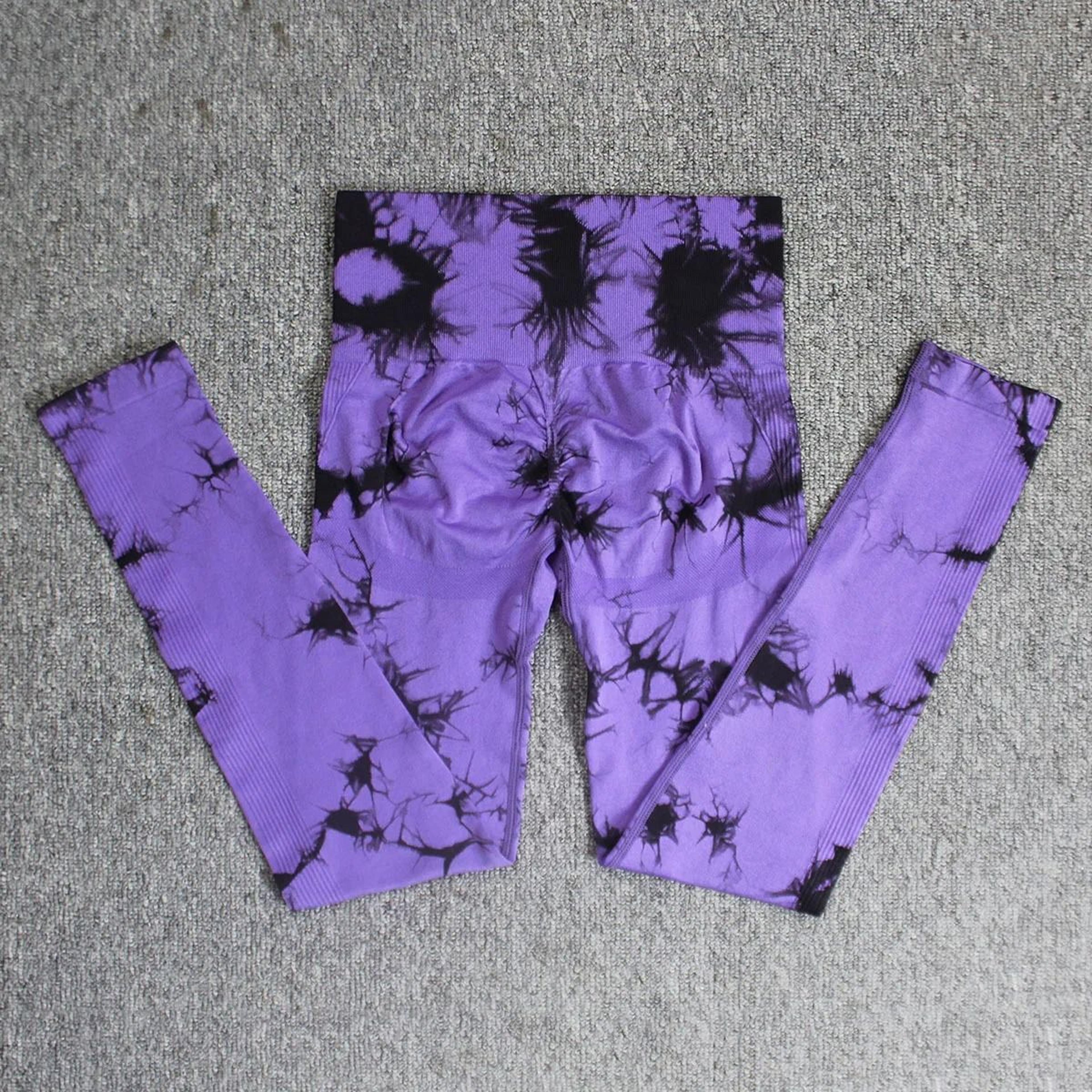 Womens Seamless TieDye Yoga Leggings 1
