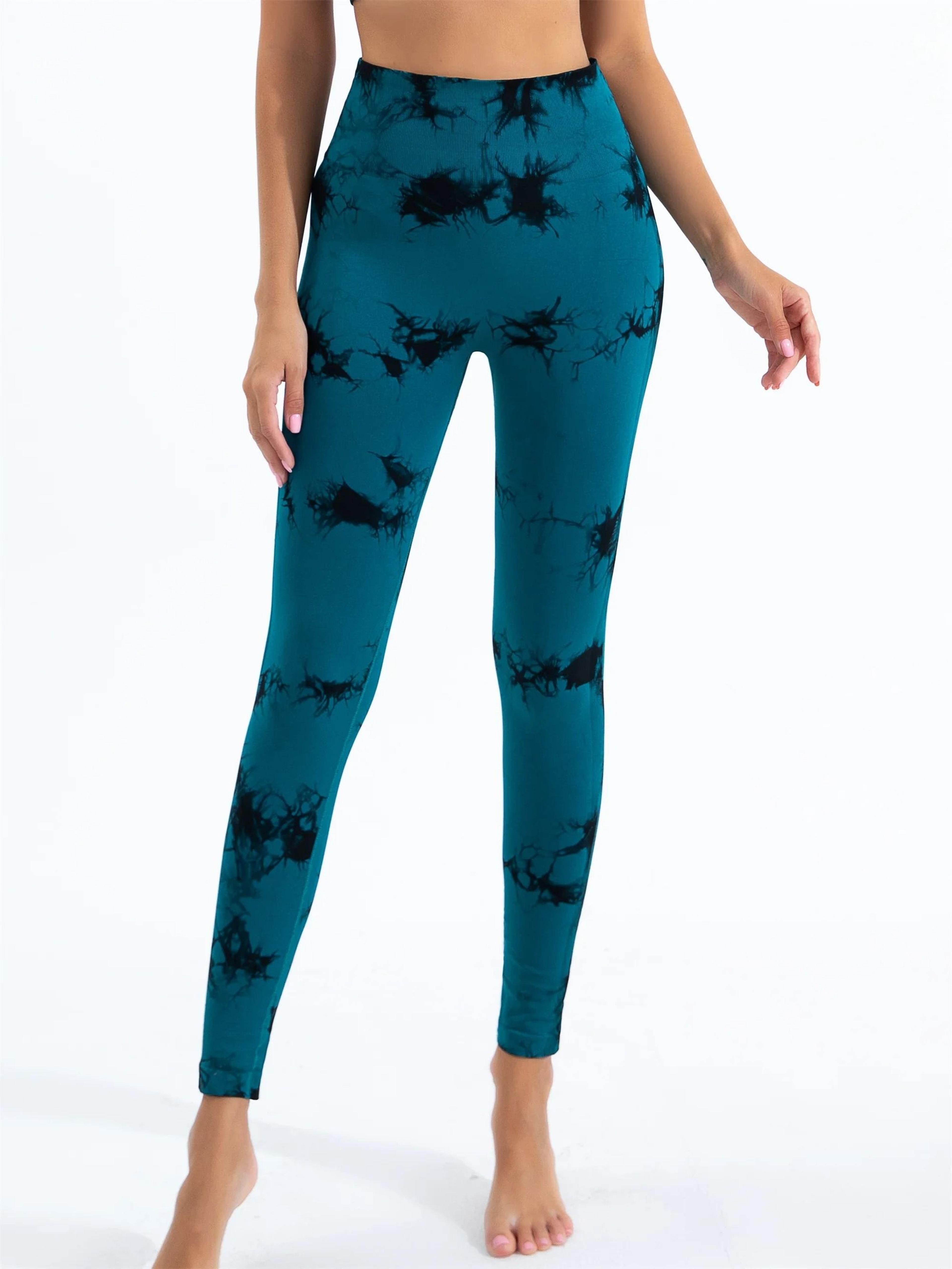 Womens Seamless TieDye Yoga Leggings 10