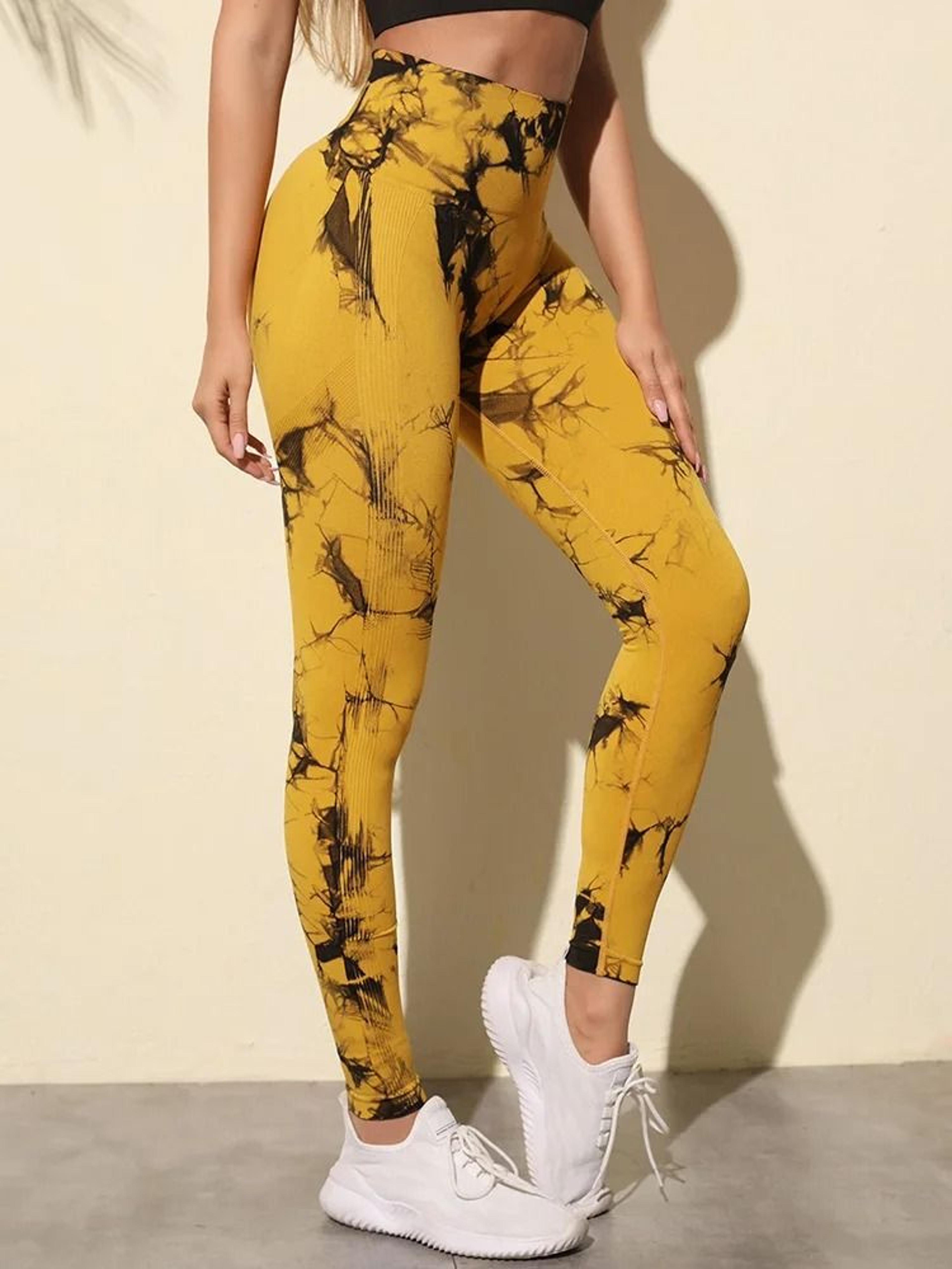 Womens Seamless TieDye Yoga Leggings 15