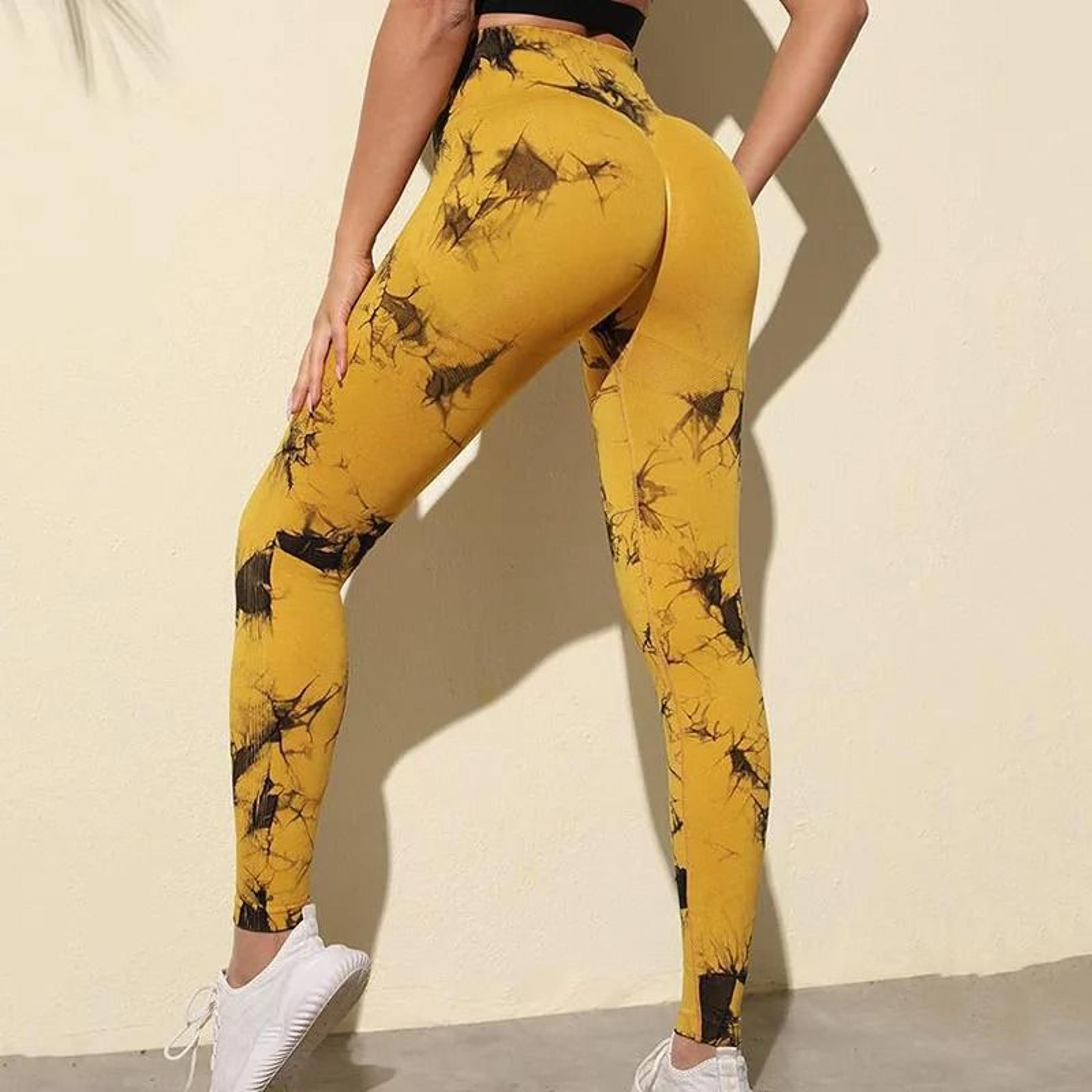 Womens Seamless TieDye Yoga Leggings 5