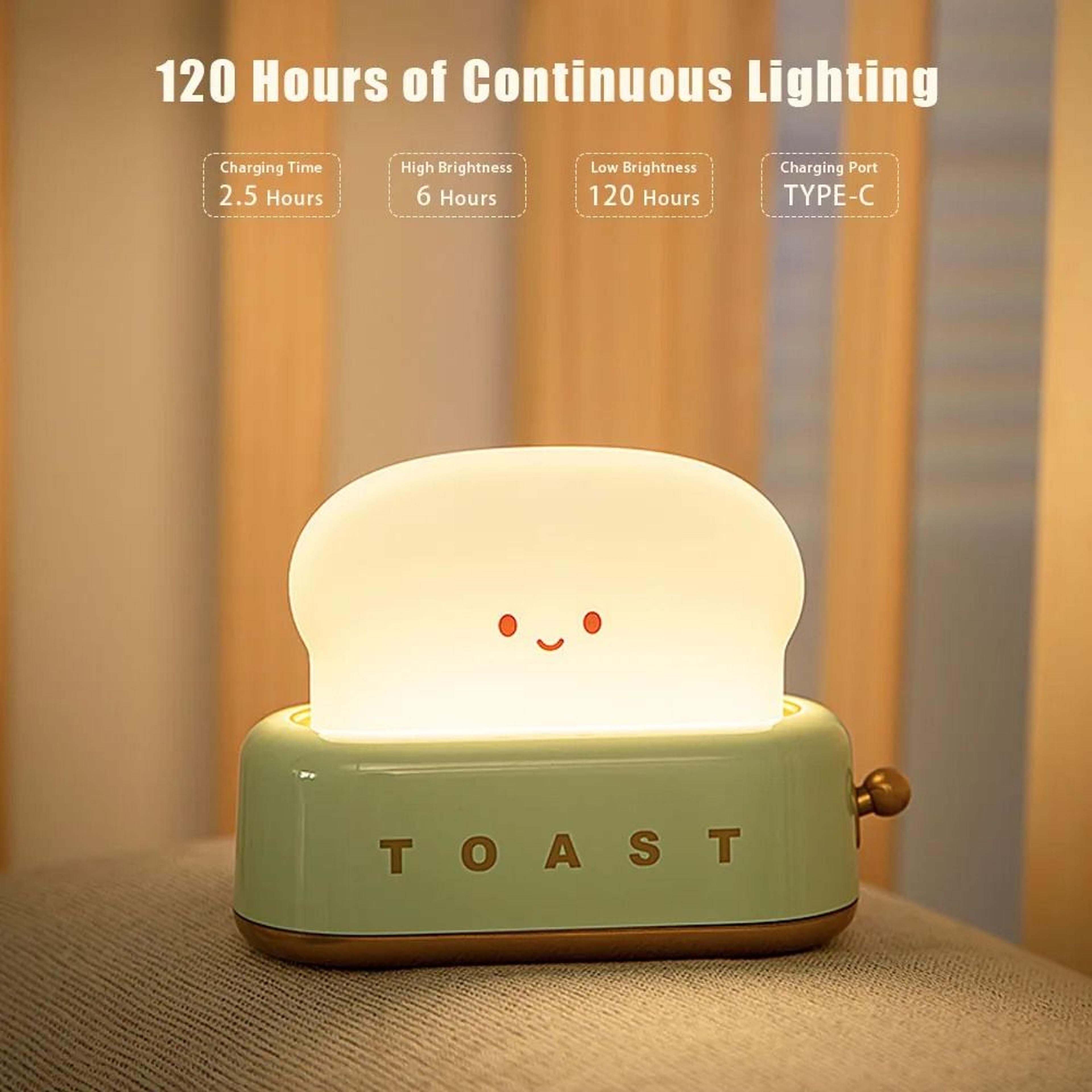 BANDIAN Bread Toast Cartoon LED Night Light 3