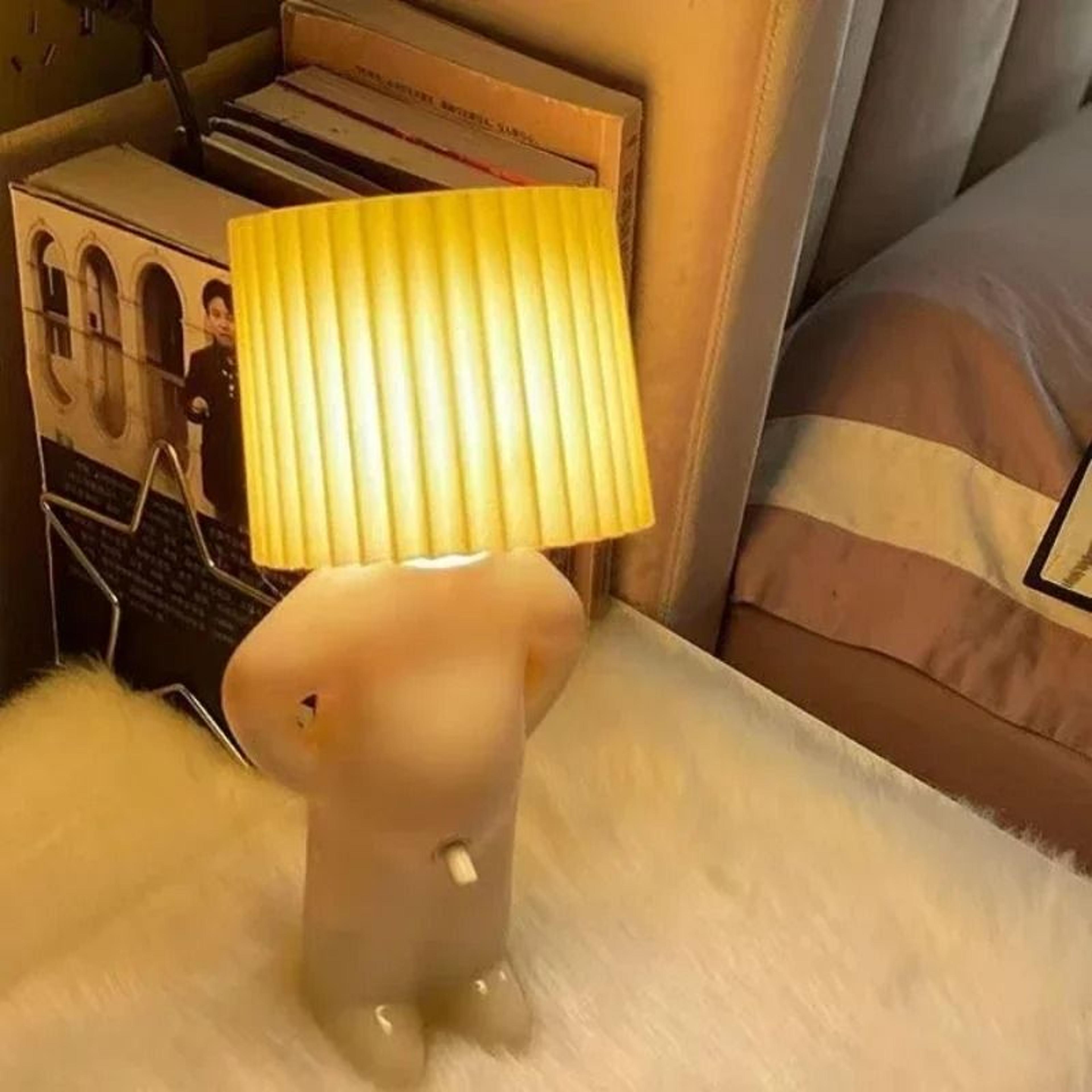 creative naughty boy pleated night light
