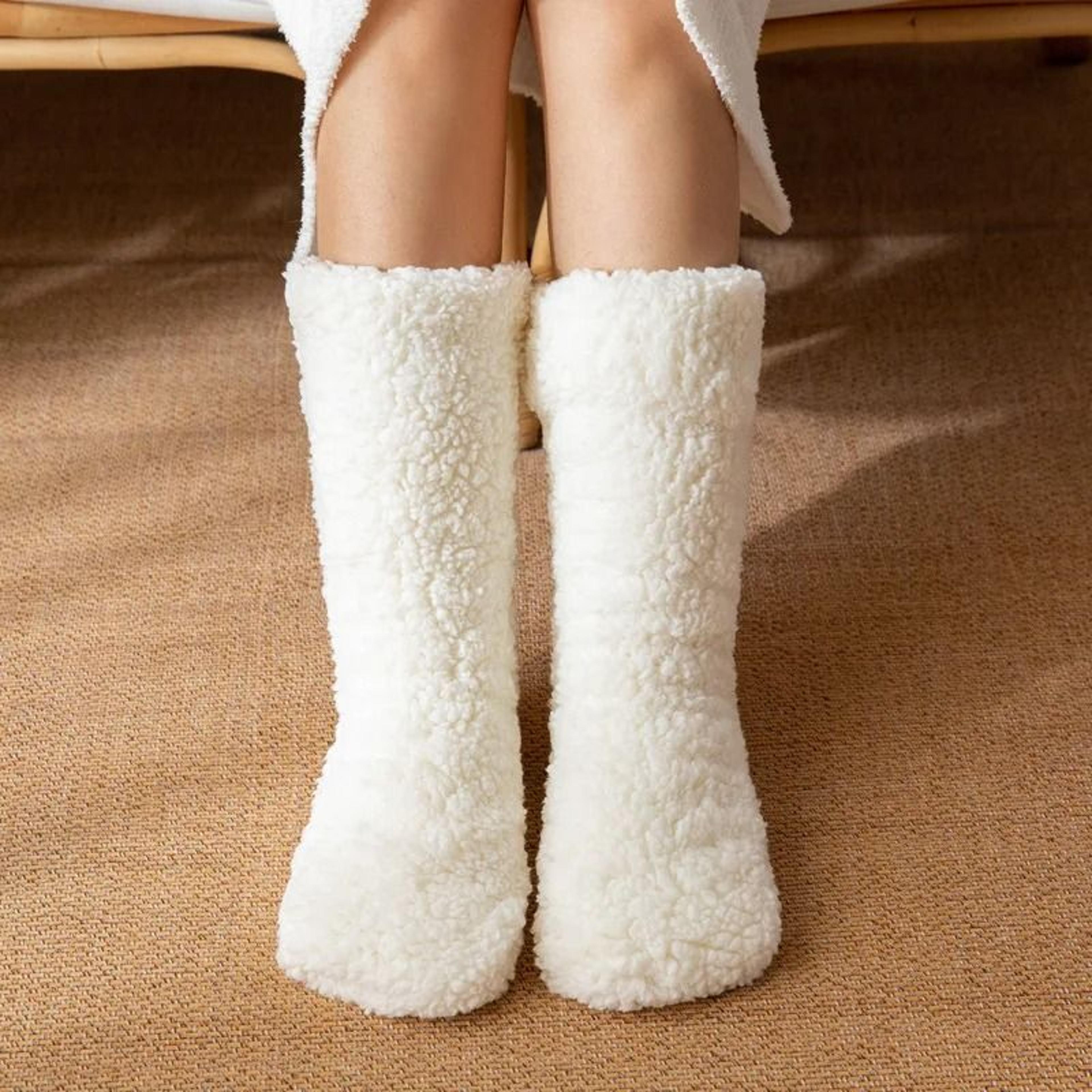 Thickened Winter Woven Thermal Cashmere Floor Socks 6