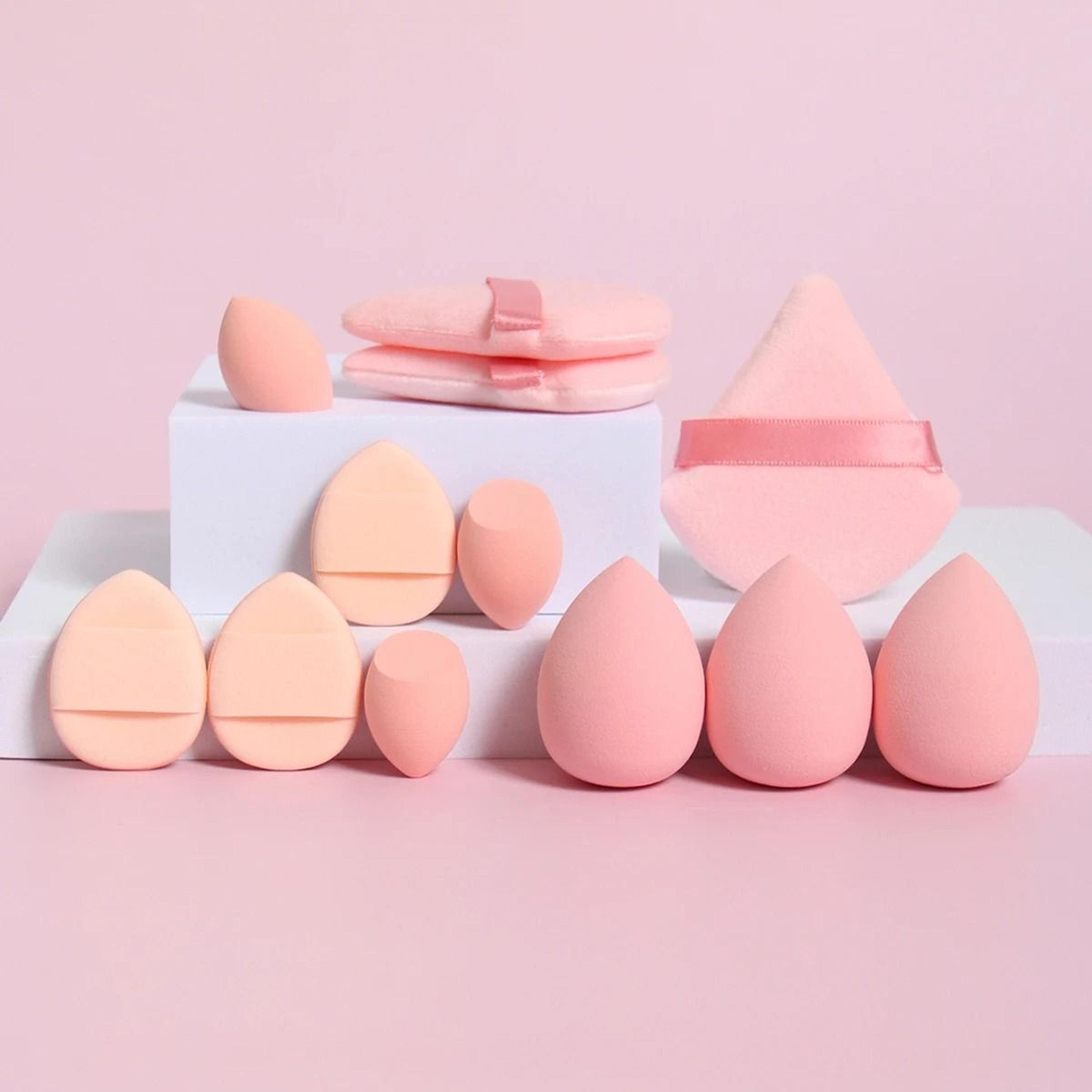 12Piece AllPurpose Makeup Sponge And Puff Set 15