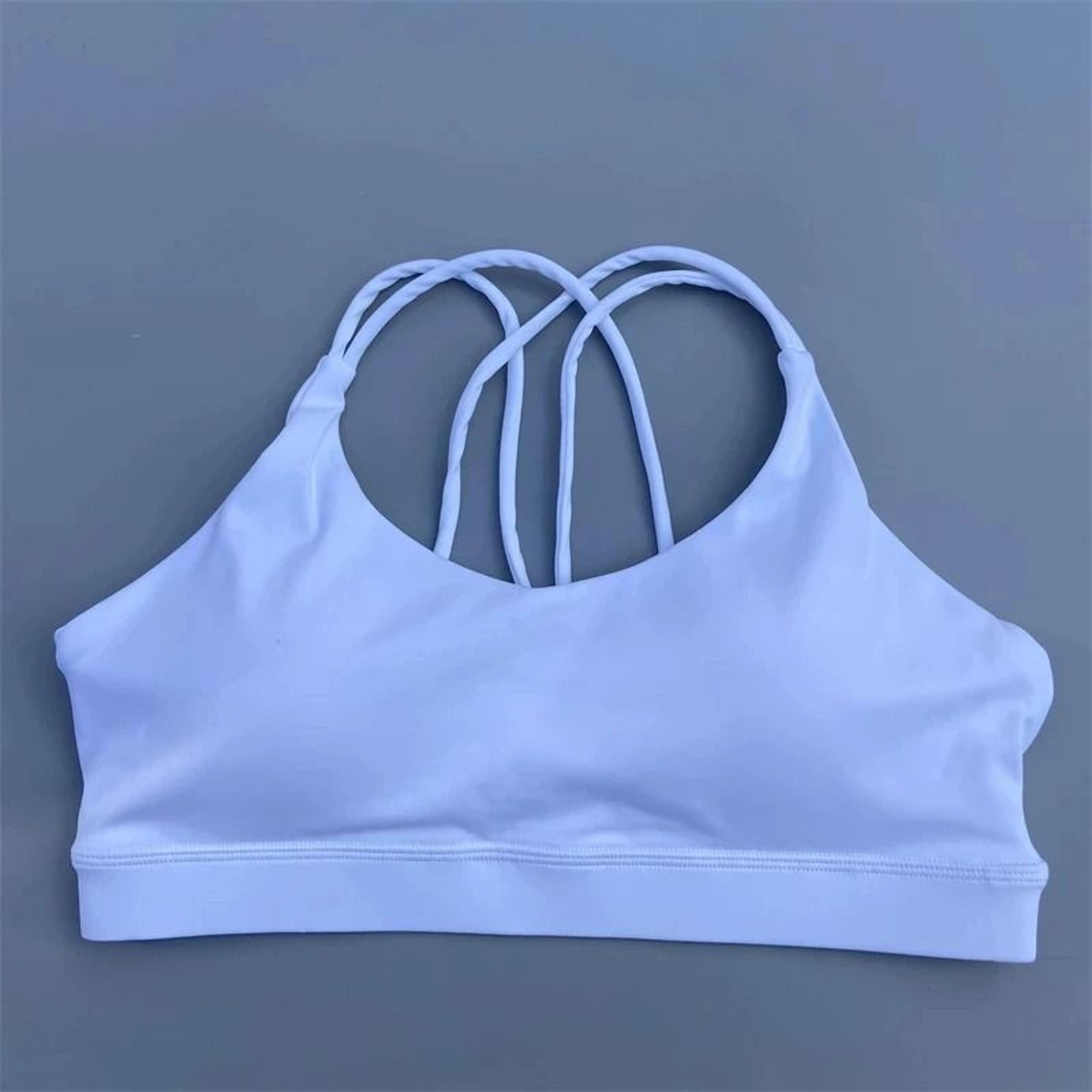 Solid Color Soft High Strength Womens Fitness Bra Tight Sport Top Comprehensive Training Gym Yoga U 2