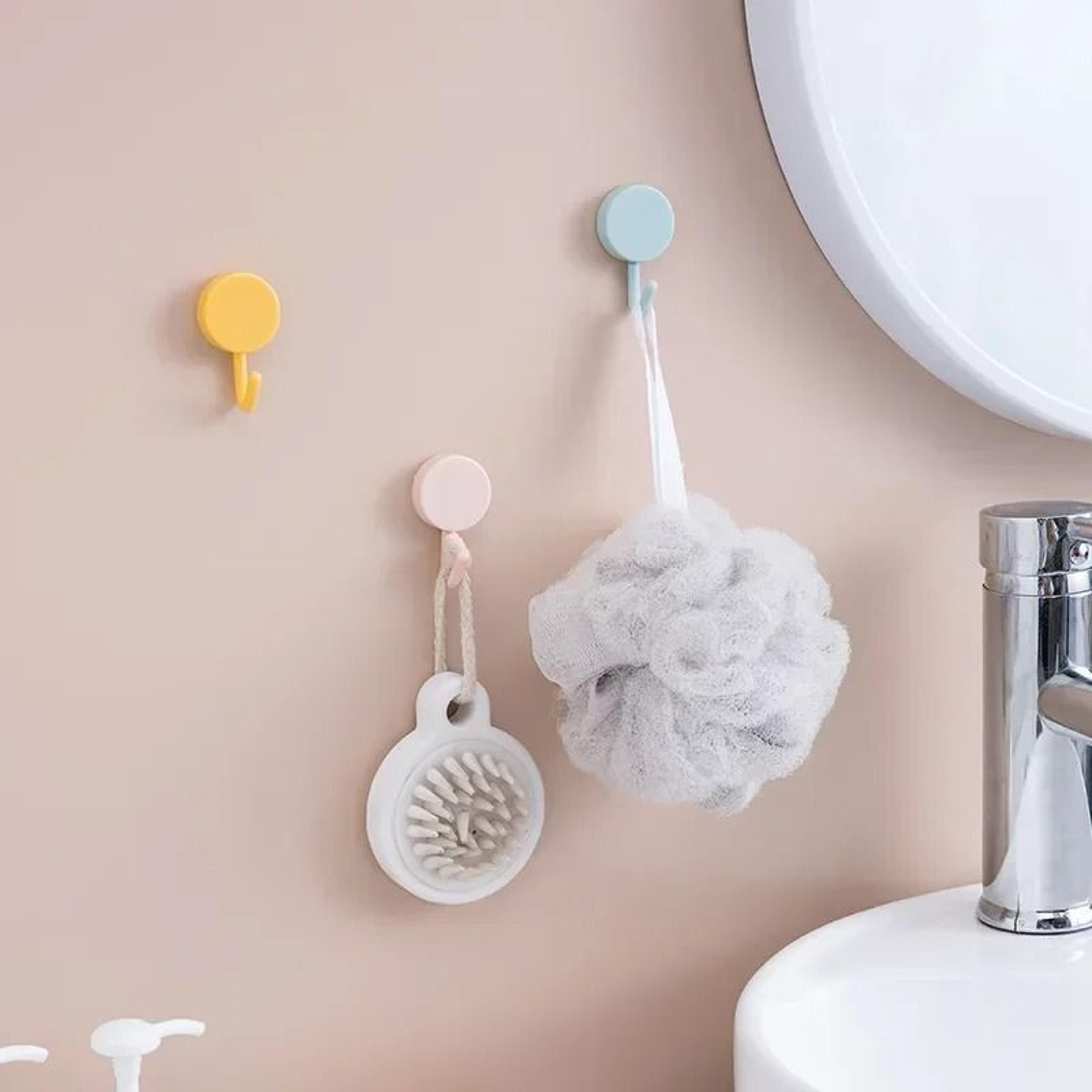 Self Adhesive Strong Wall Hooks For Coat Bag Kitchen Towel Hanger 1