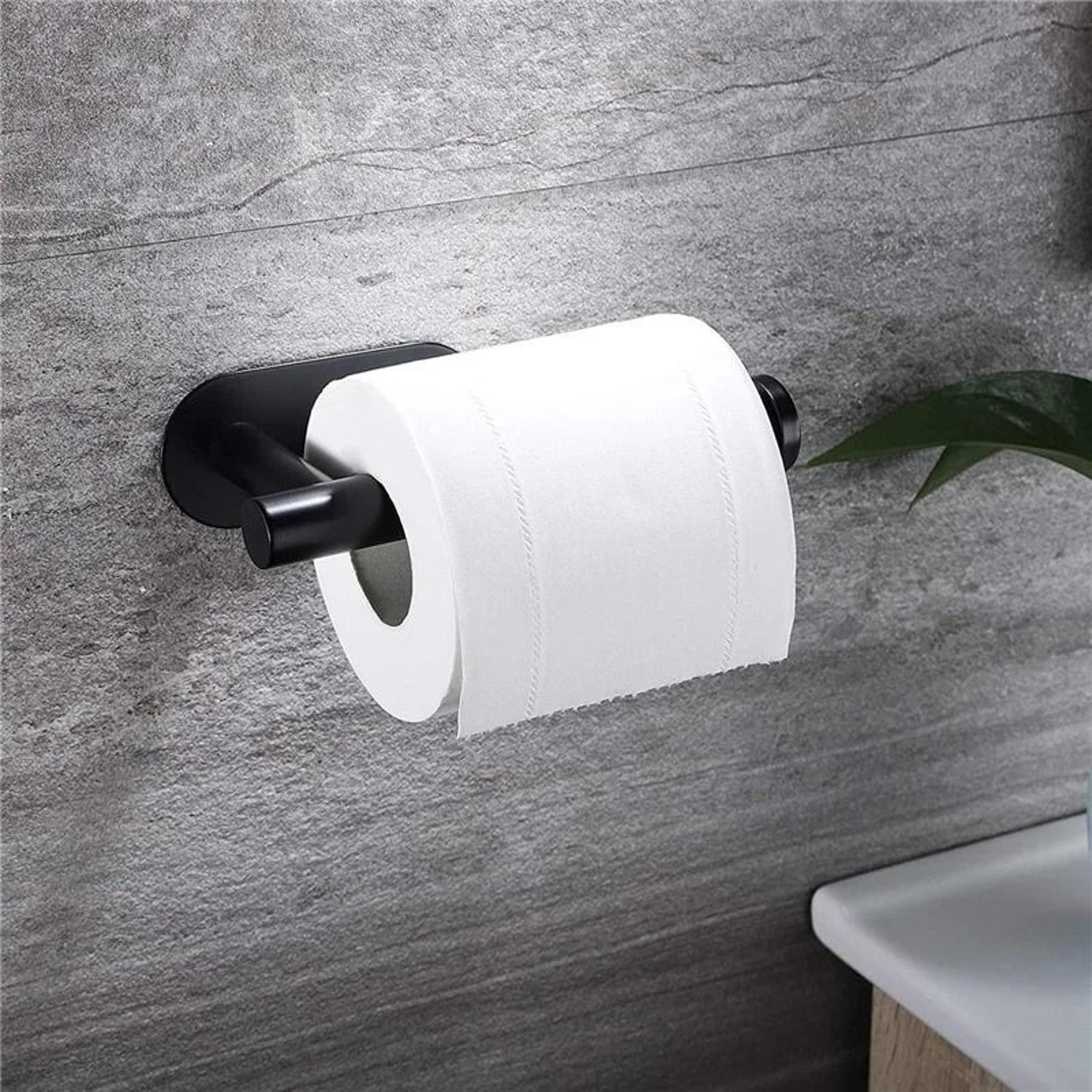 Kitchen Paper Towel Holder Adhesive Toilet Roll Tissue Dispenser Cabinet Storage 10