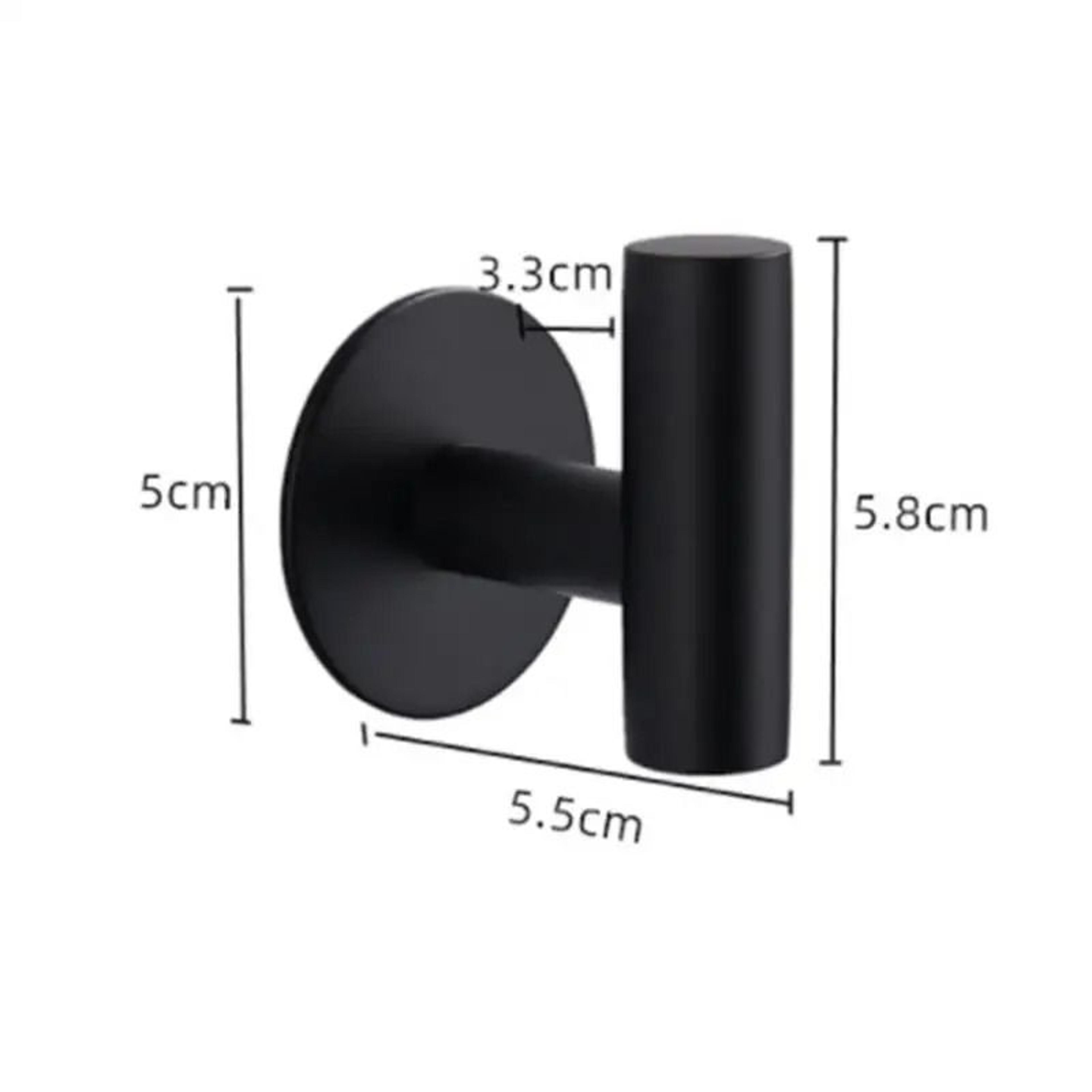 Aluminum Alloy Robe Hook Self Adhesive Rustproof Wall Coat Rack 5