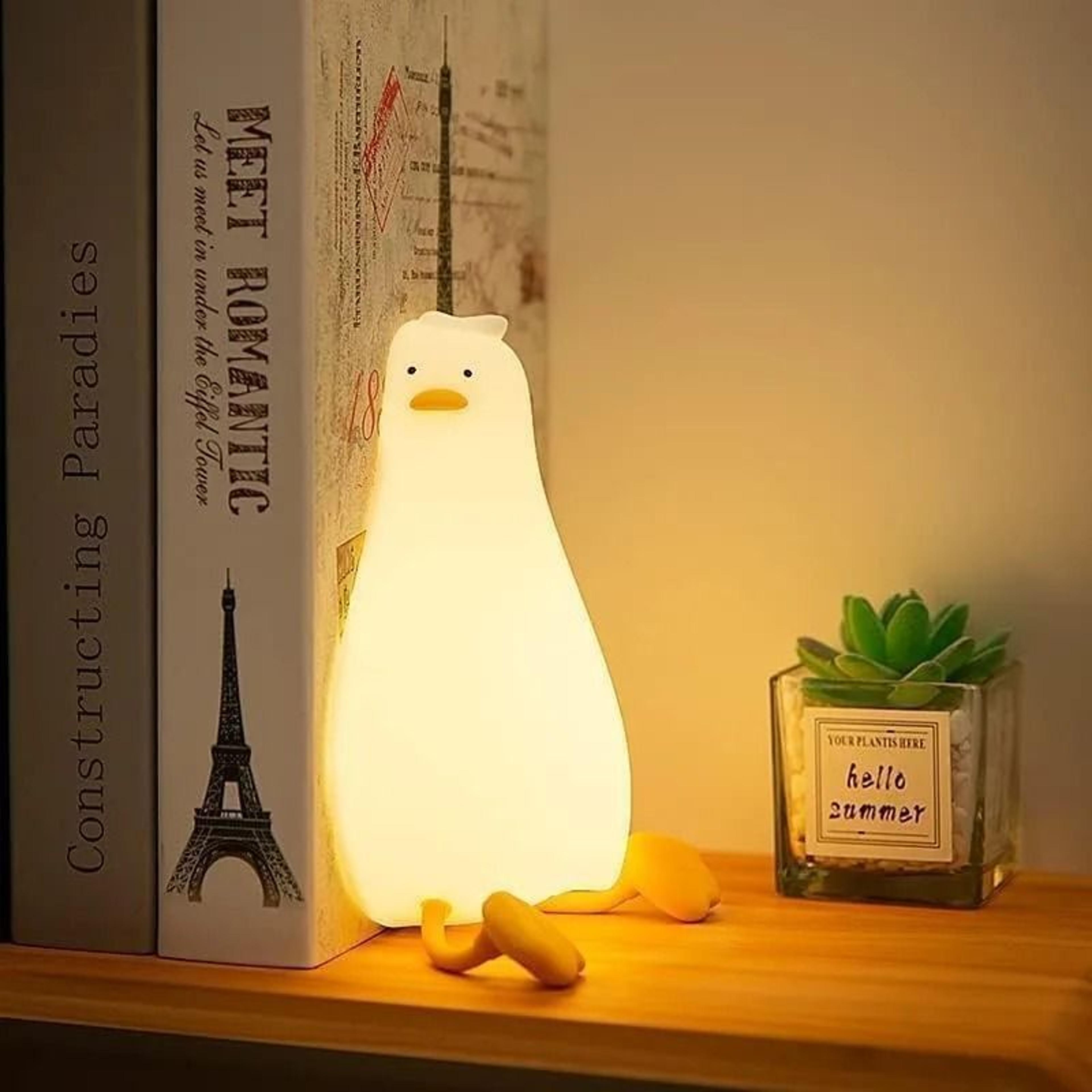 Rechargeable Silicone Duck Night Light  Touch Control Sleeping Lamp For Kids 5