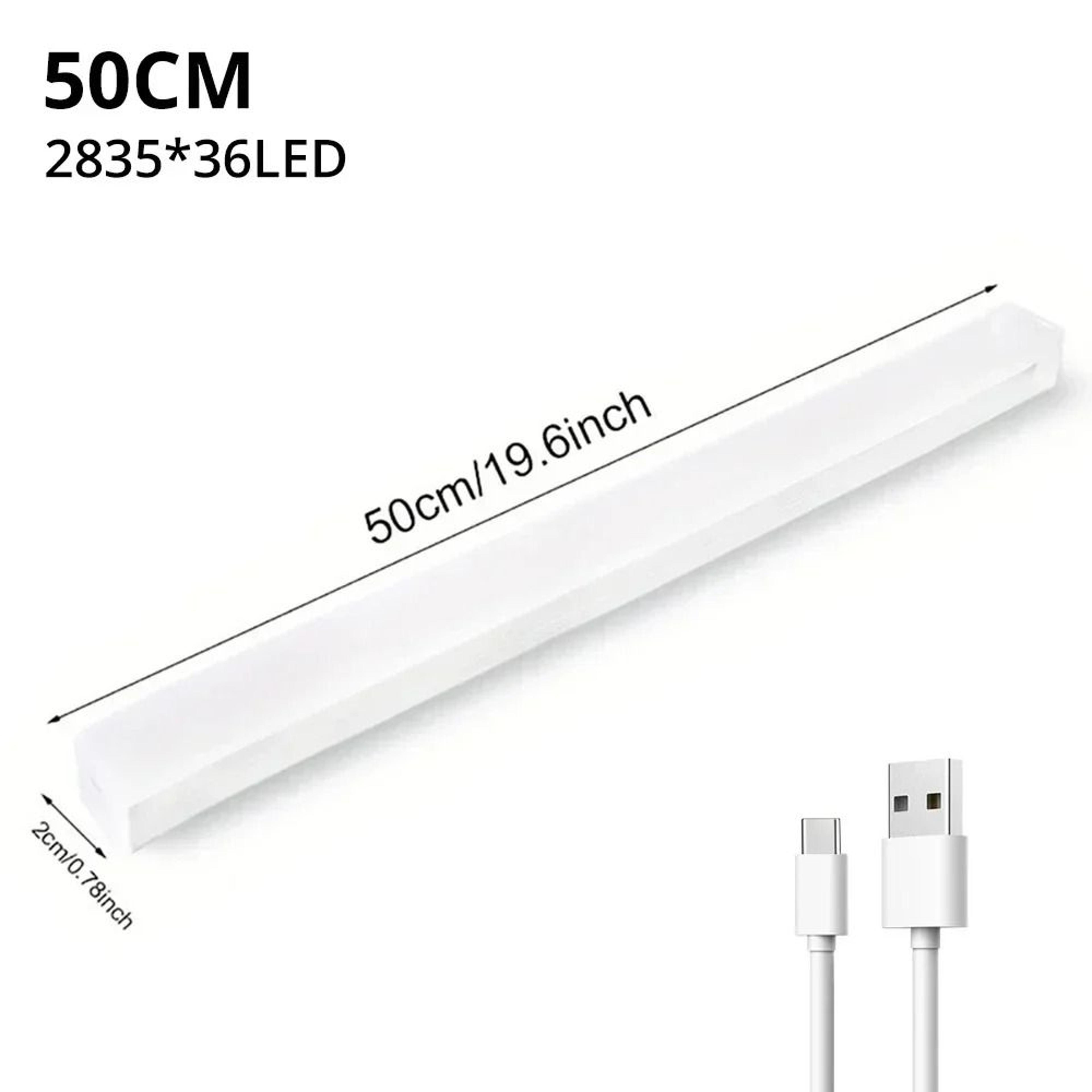 Wireless Motion Sensor LED Night Light  USB Rechargeable Cabinet  Wardrobe Lamp 9