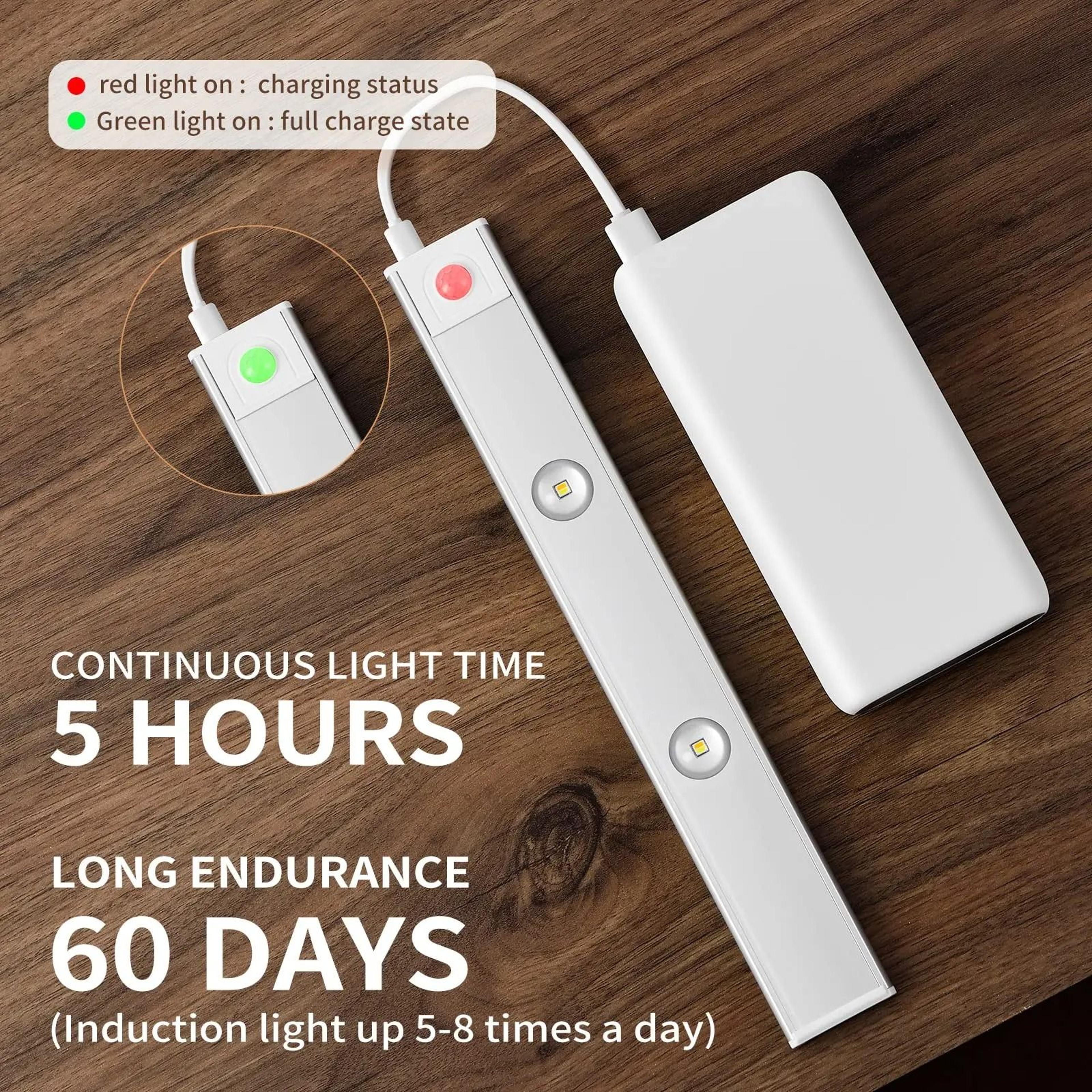 Wireless UltraThin Motion Sensor LED Cabinet Light  USB Rechargeable Dimmable Lamp 1