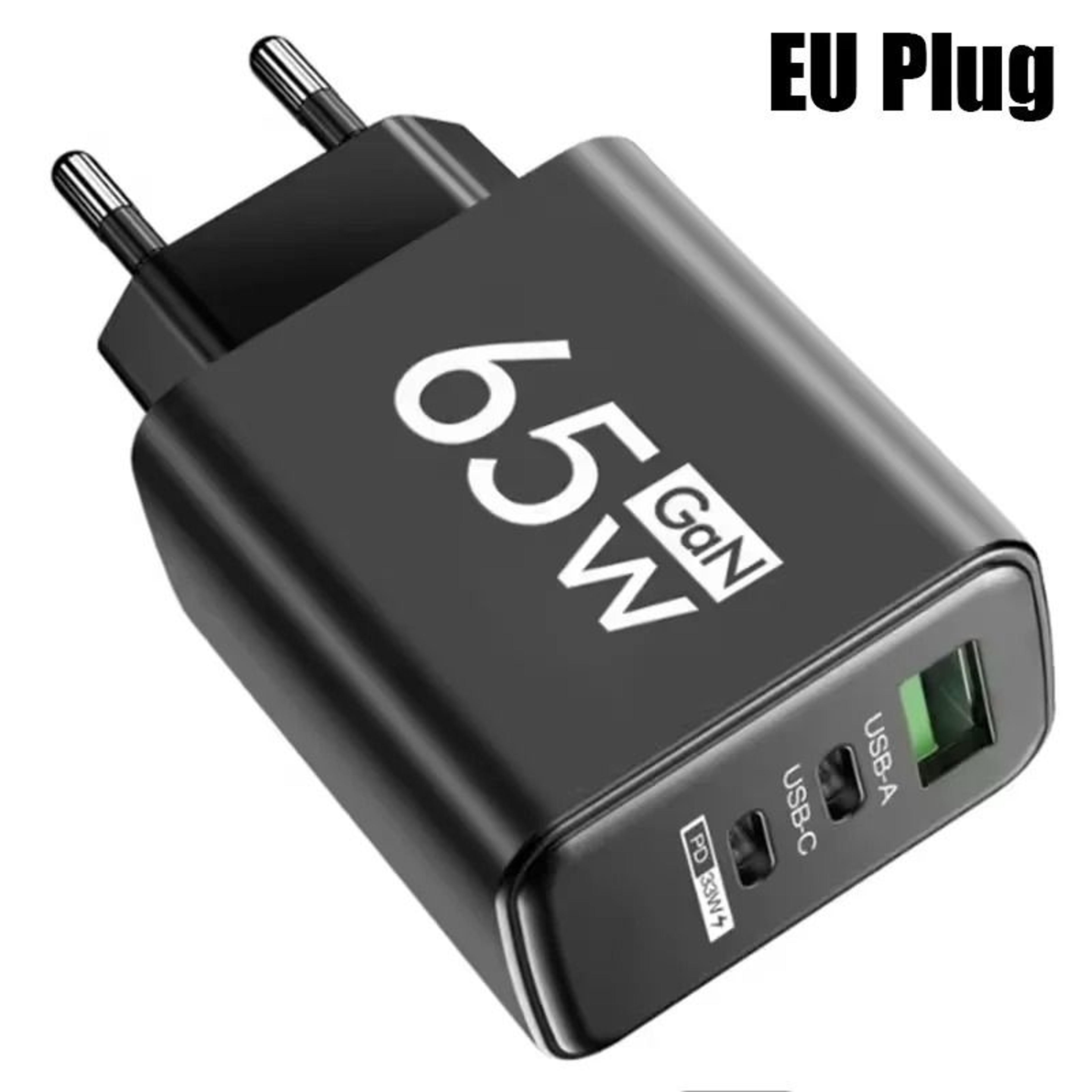 3Port MultiPlug USB  TypeC PD Fast Charger  Quick Charge Adapter For IPhone 16 Samsung And Huawei 9
