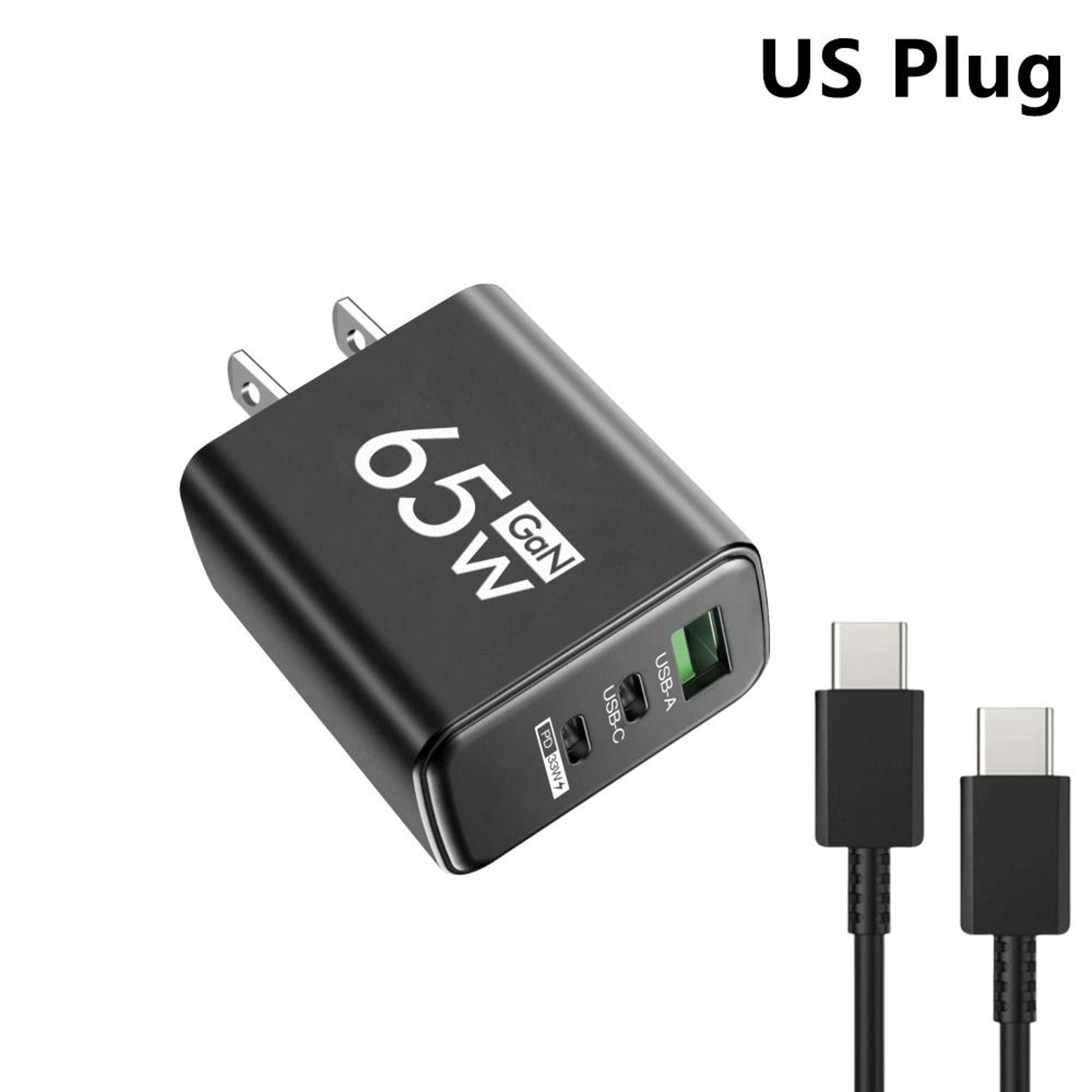 3Port MultiPlug USB  TypeC PD Fast Charger  Quick Charge Adapter For IPhone 16 Samsung And Huawei 16