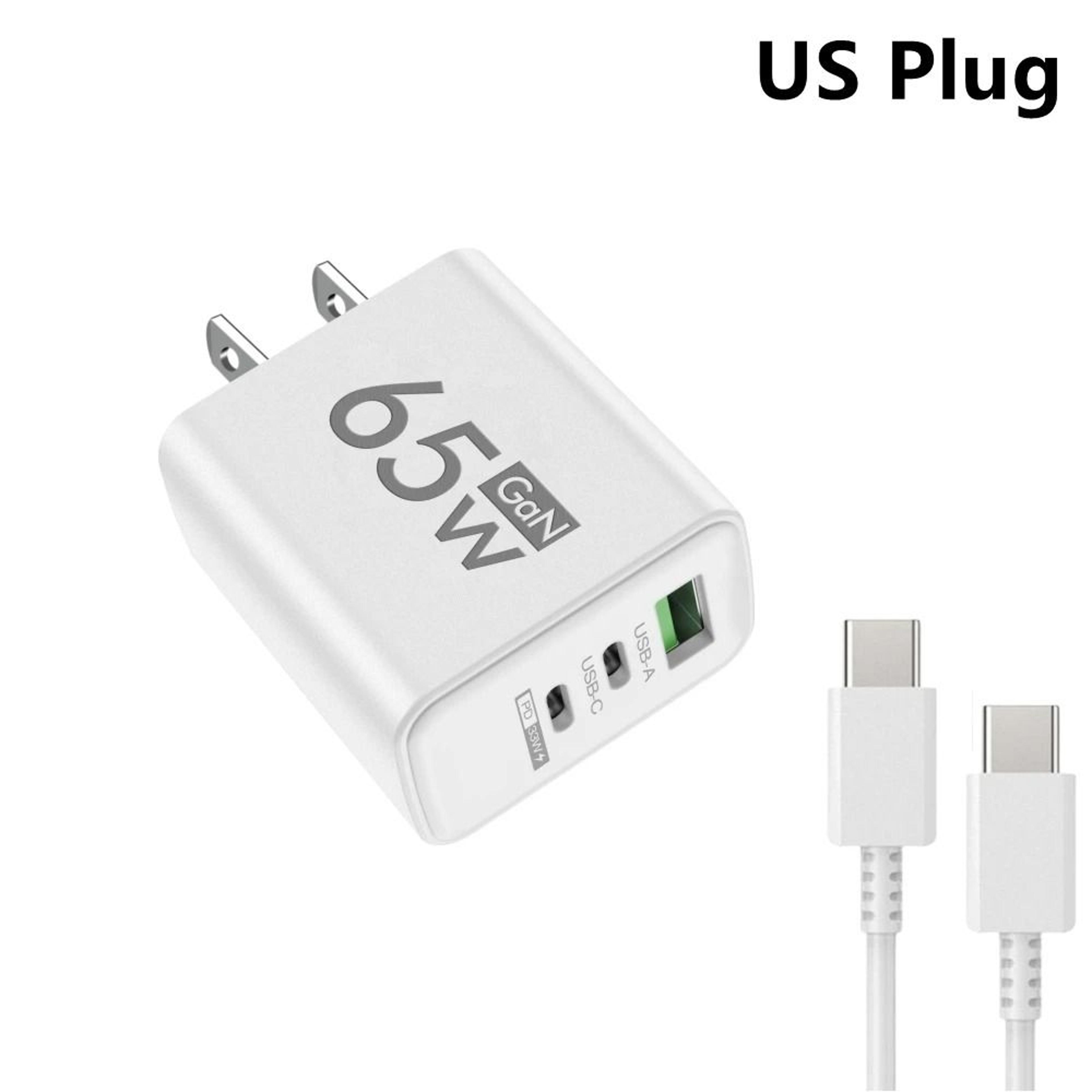 3Port MultiPlug USB  TypeC PD Fast Charger  Quick Charge Adapter For IPhone 16 Samsung And Huawei 17