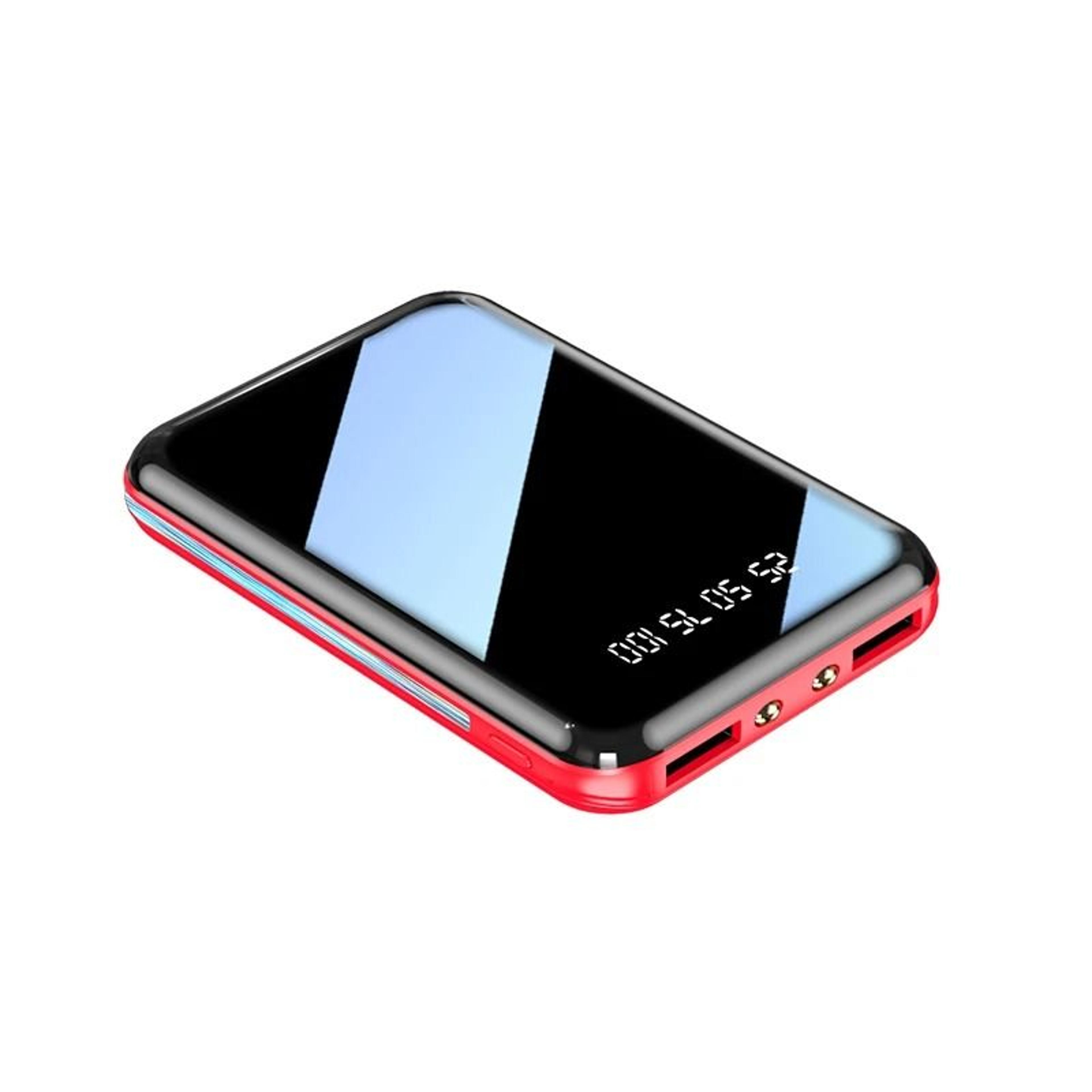 20000mAh Mini Power Bank  Portable Charger With Mirror Screen LED Display For IPhone Samsung  Xiaom 9