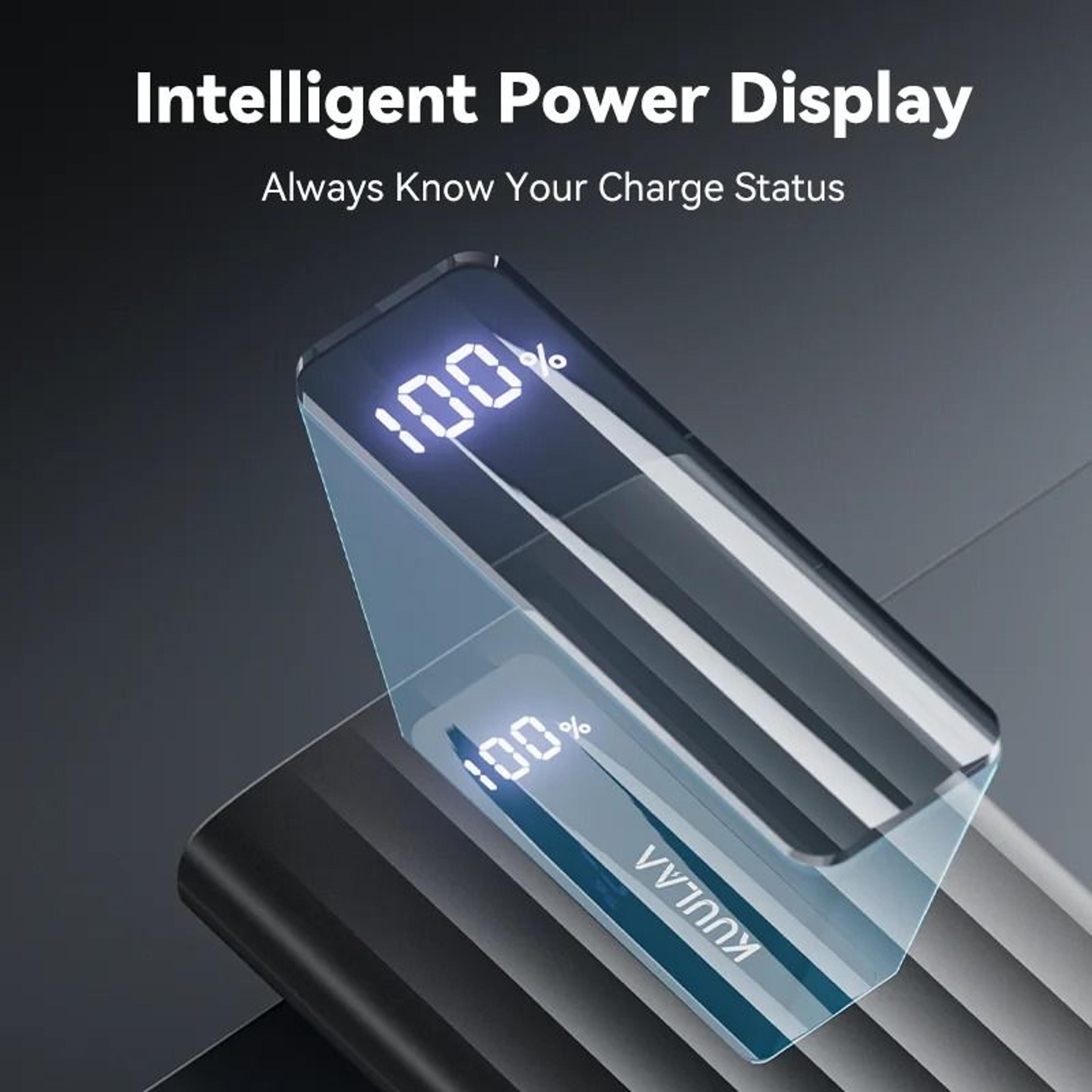 KUULAA 10000mAh Power Bank  225W PD Fast Charging Portable Charger For IPhone 15 14 13  Samsung 2
