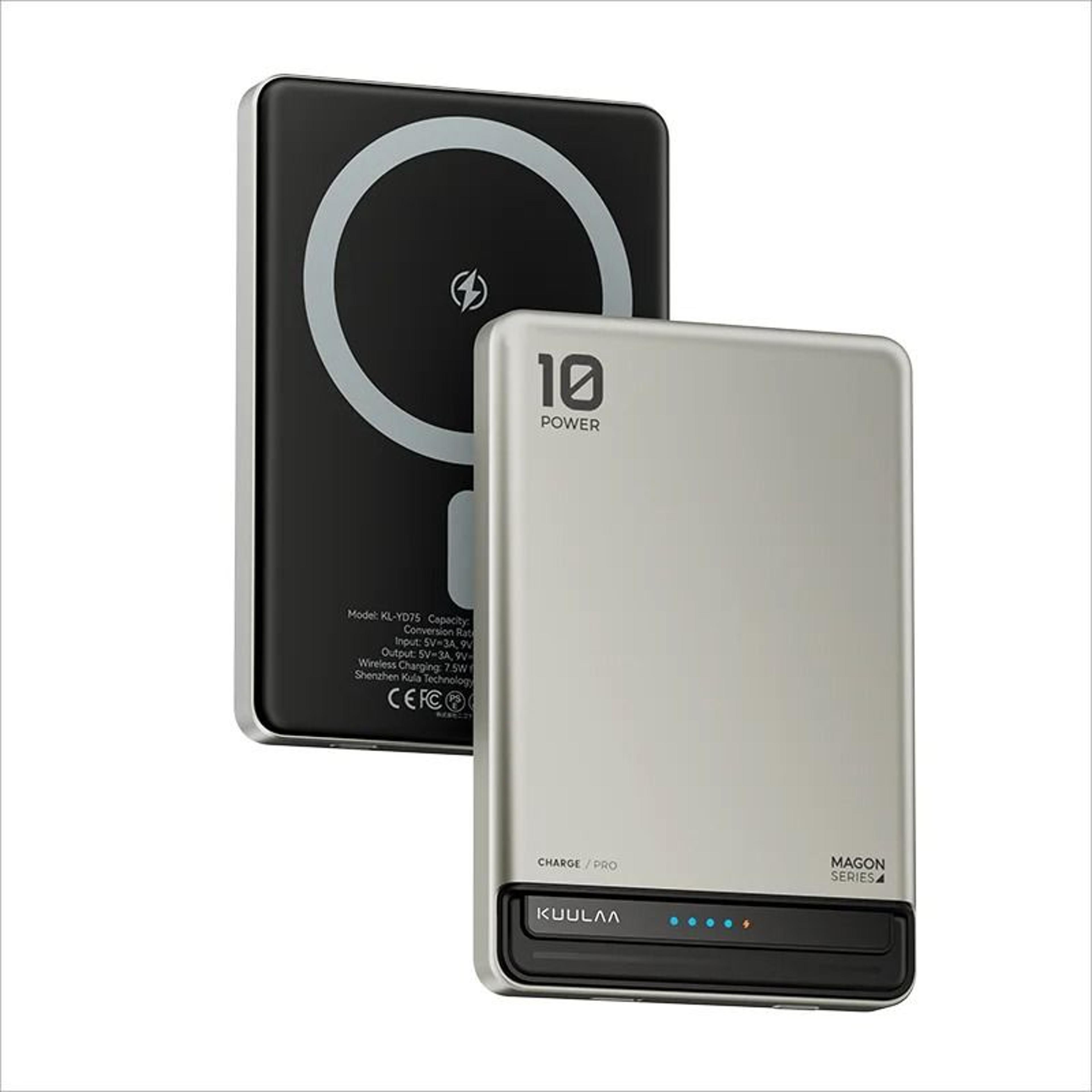 KUULAA 10000mAh Magnetic Power Bank  20W PD Fast Charging Wireless Charger For IPhone 16 15  14 7