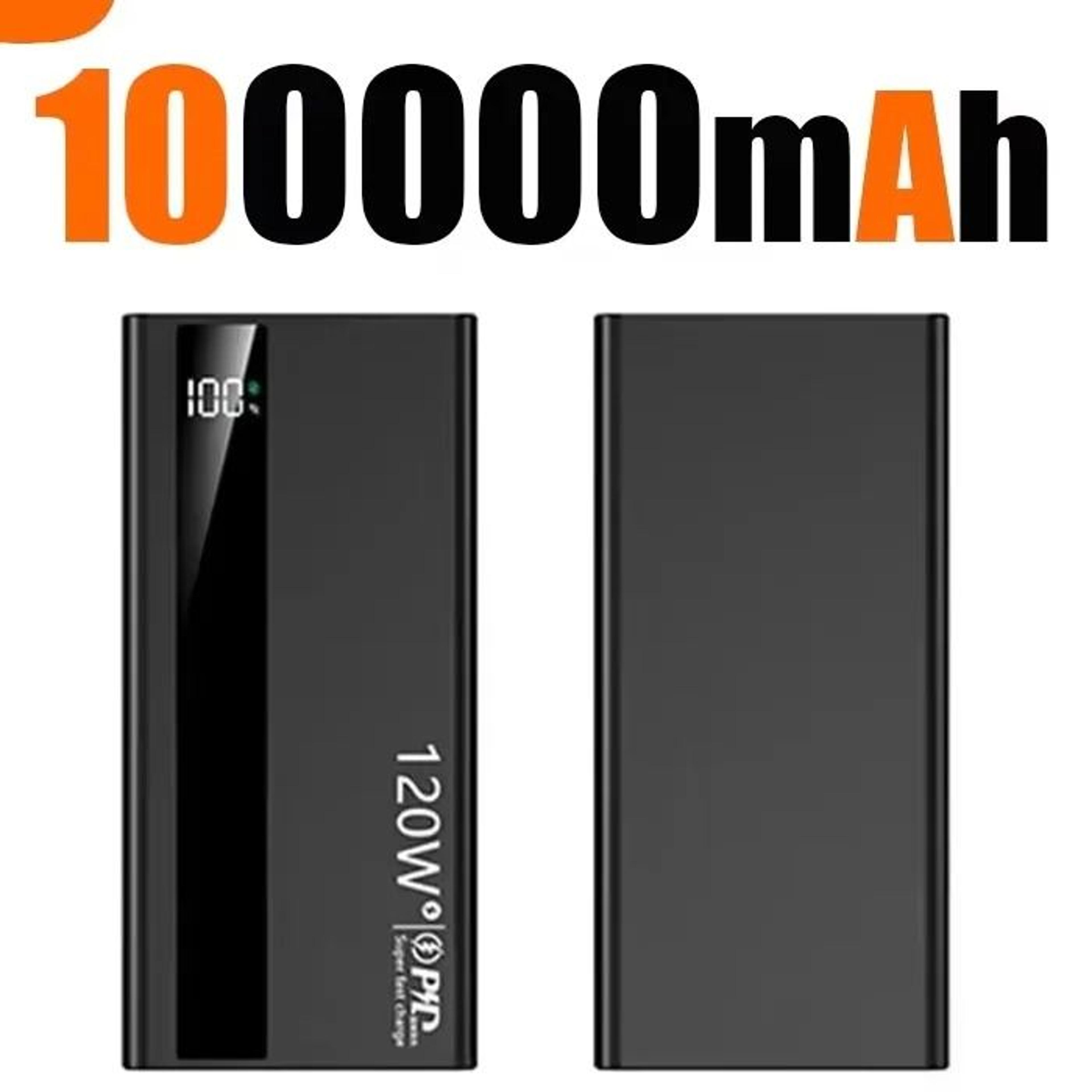 120W Super Fast Charging Power Bank  200000mAh UltraCapacity Battery For IPhone Samsung  Huawei 6