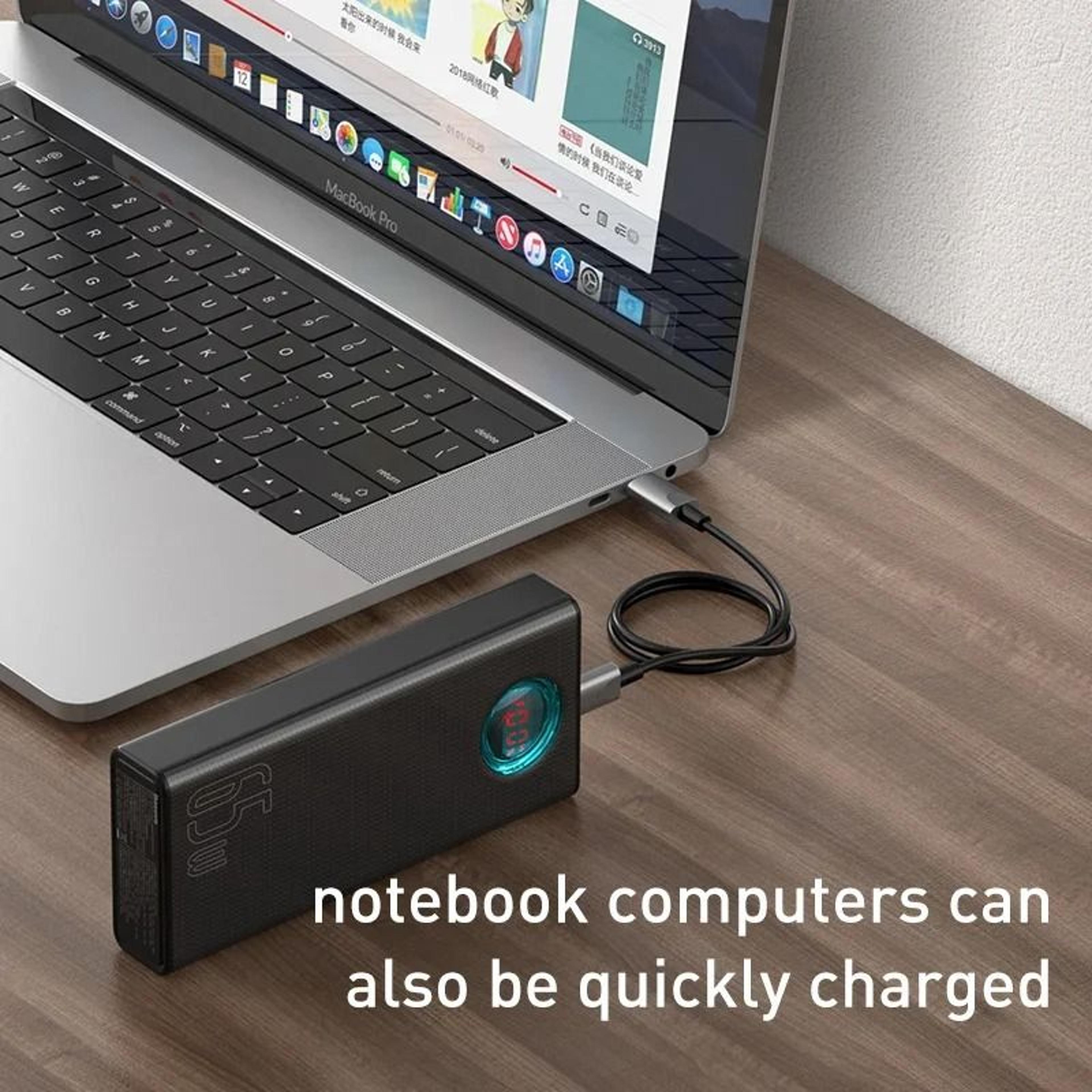 Baseus 65W PD30 Power Bank  30000mAh UltraHigh Capacity Fast Charger For Laptops IPhone 16  Tablets 1