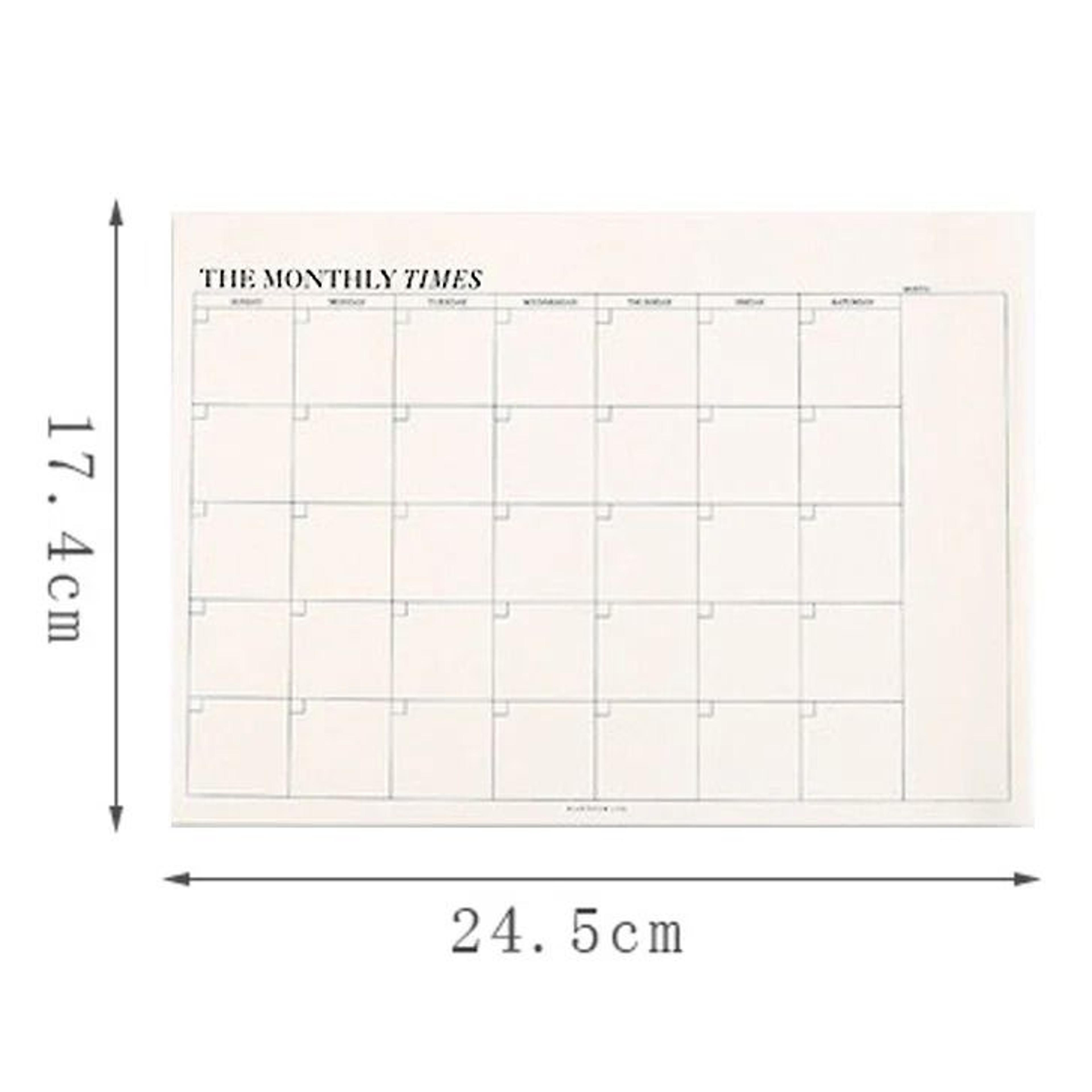 Weekly  Monthly Undated Agenda Notebook  Professional Study Planner  Korean Stationery For Office A 5