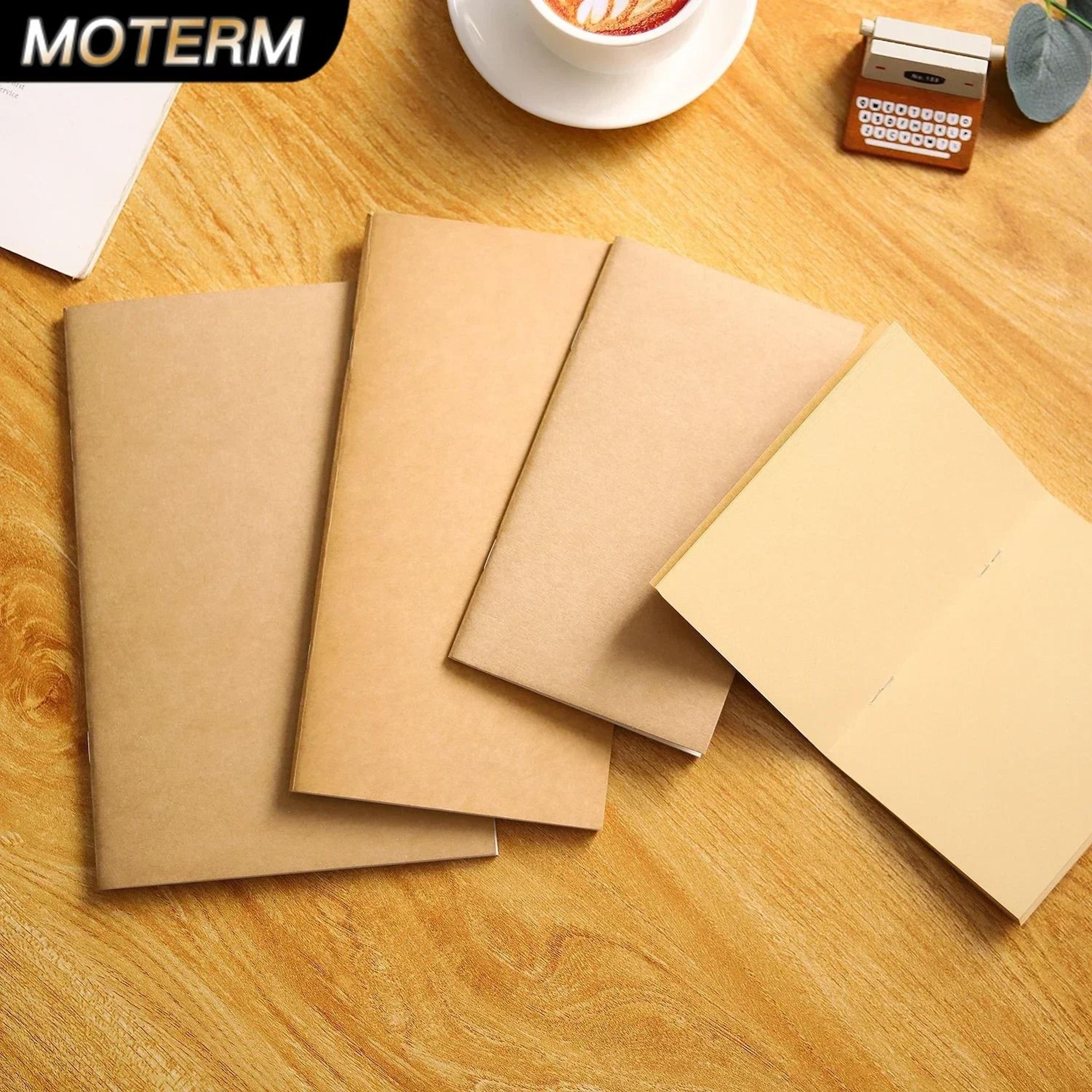 moterm handmade travelers notebook refill inserts – leather journal inner core for standard, passport, & a5 sizes