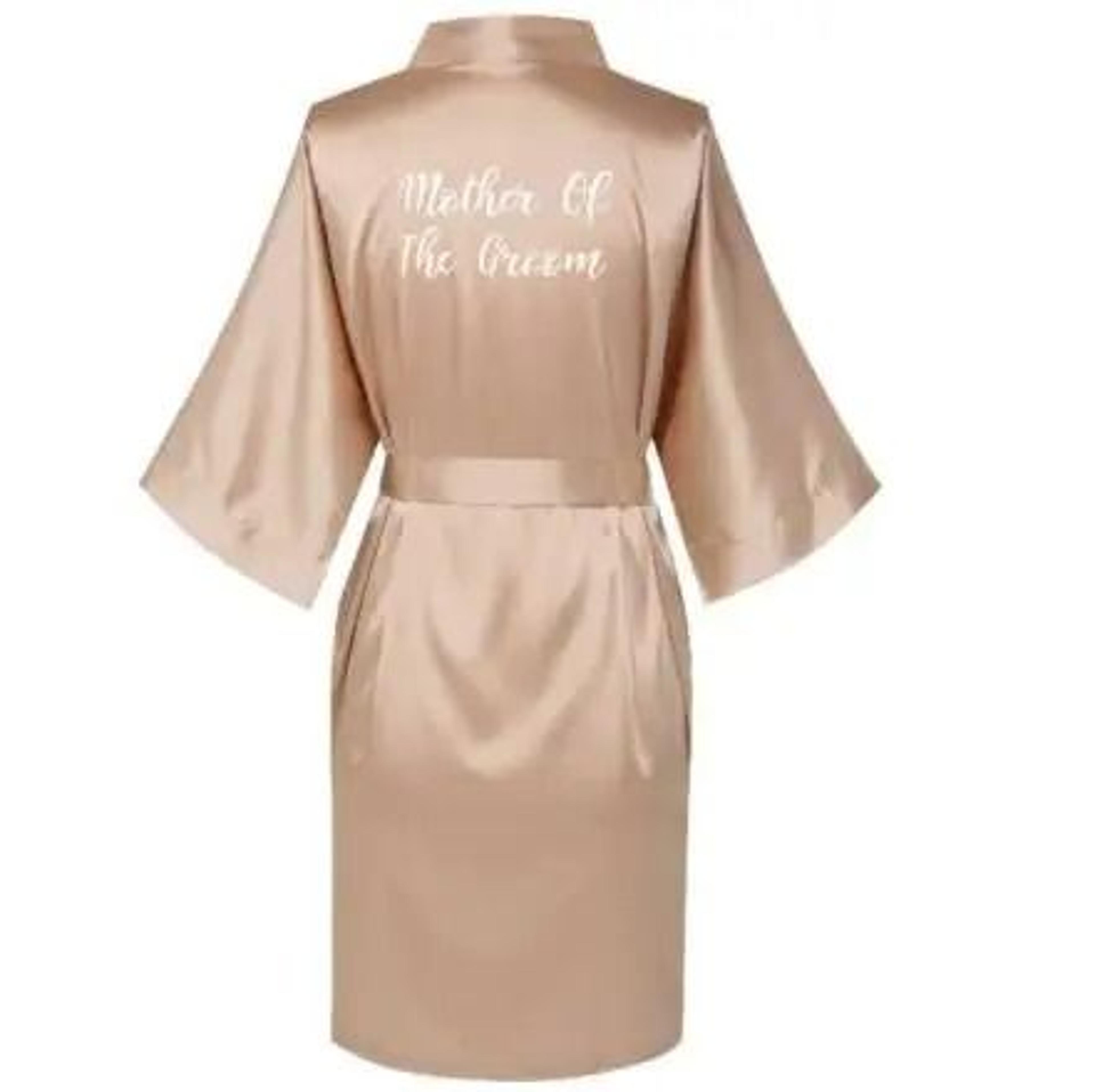 Plus Size Satin Silk Wedding Robes  Elegant Bride  Bridesmaid Gown For Maid Of Honor 5