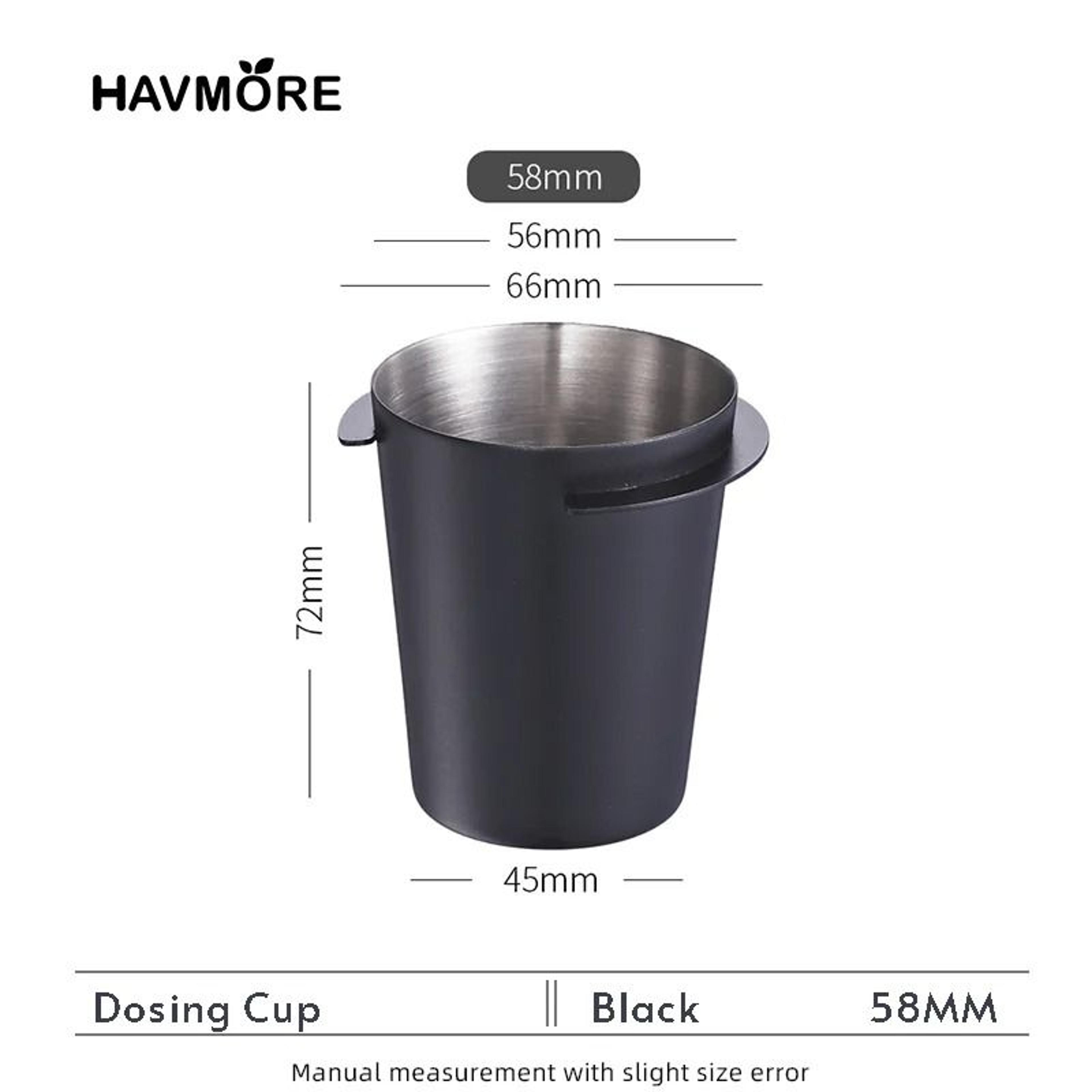 Stainless Steel Coffee Dosing Cup  Sniffing Mug  WearResistant Espresso Accessory 515358mm 10