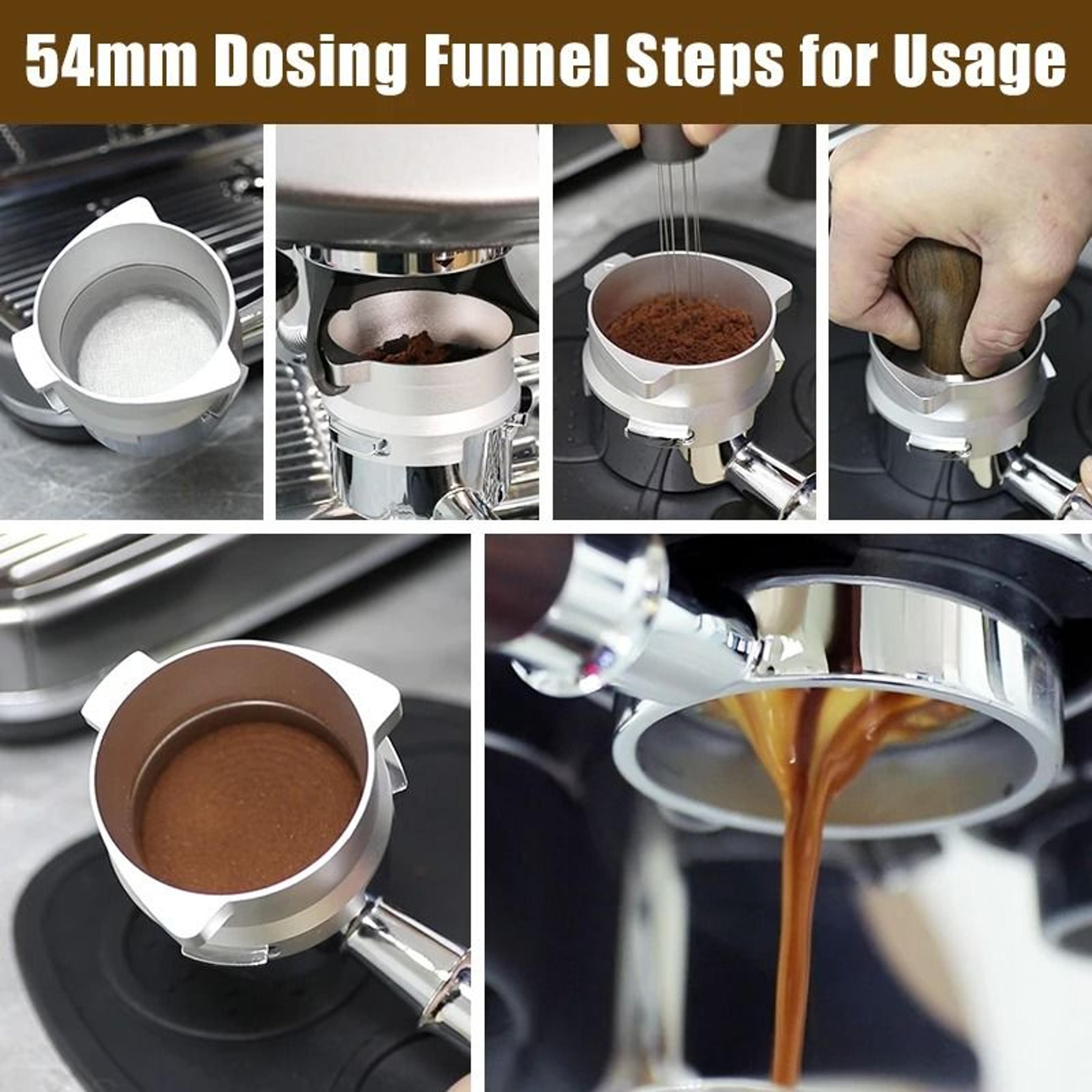 Espresso Dosing Funnel Ring 54mm  Precision Barista Tool For Breville Sage 8 Series Portafilters 2