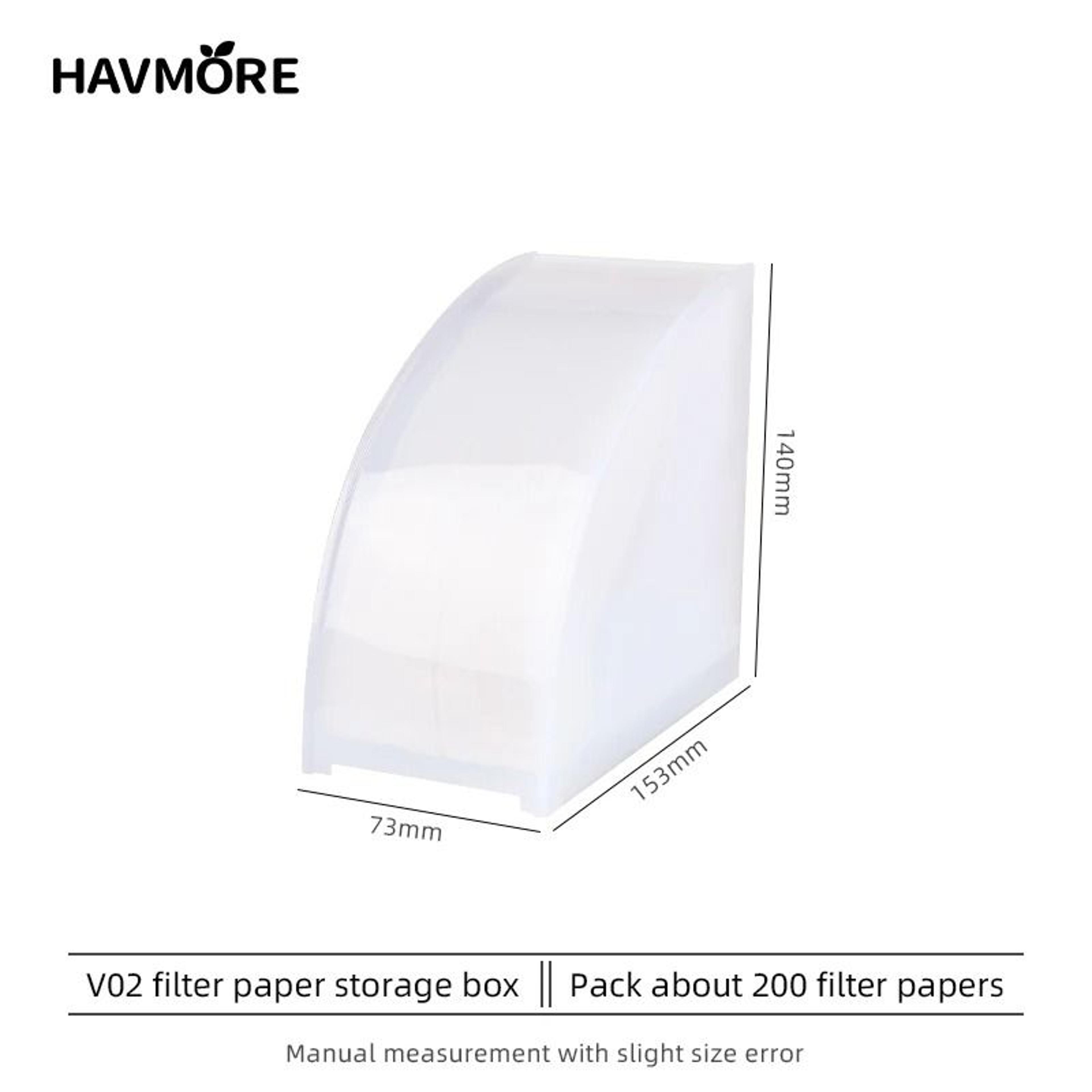 Dustproof FanShaped Coffee Filter Storage Box  Professional Bar Storage Rack For Filter Paper 9