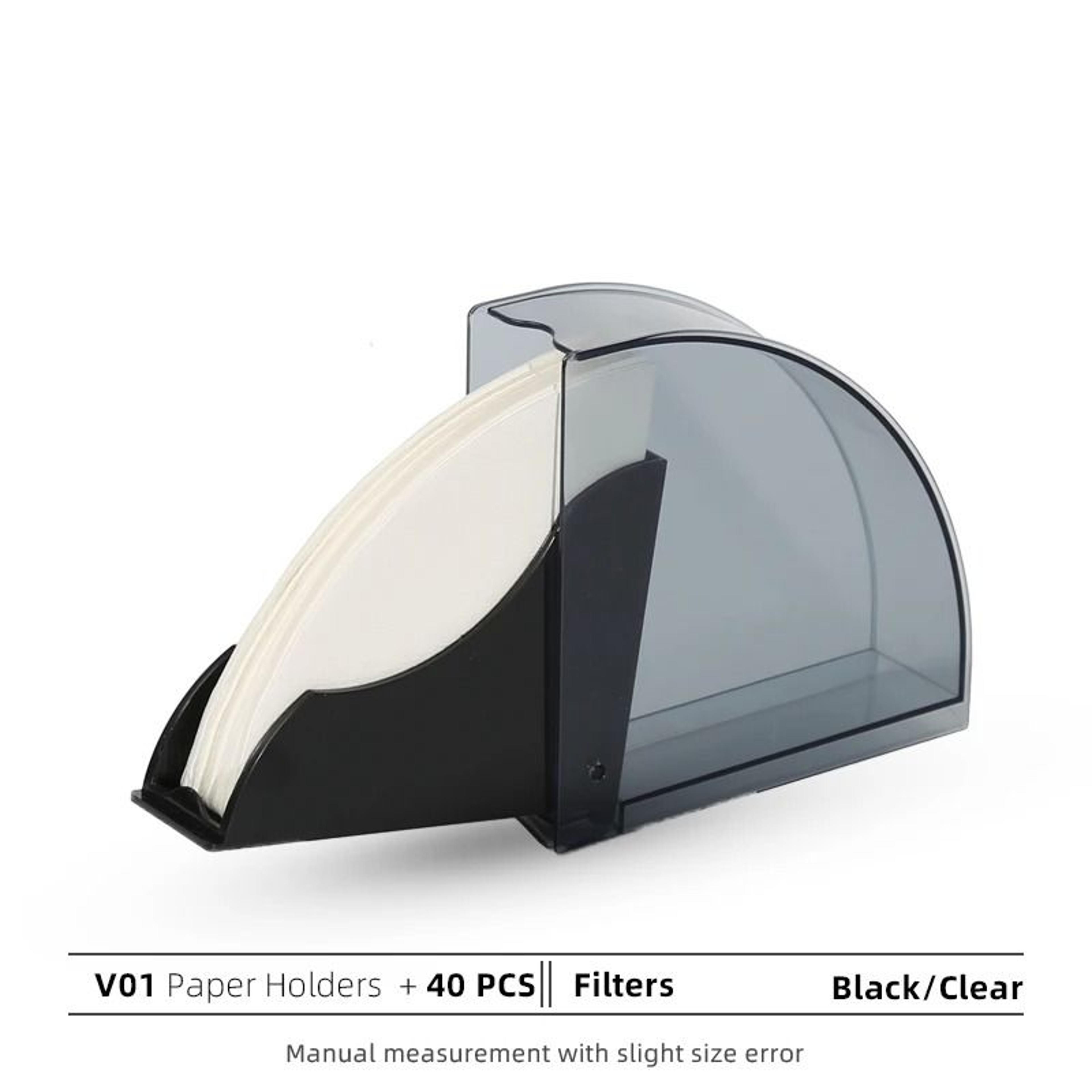 Dustproof Coffee Filter Paper Box  Professional VShape And FanShaped Storage Holder 10