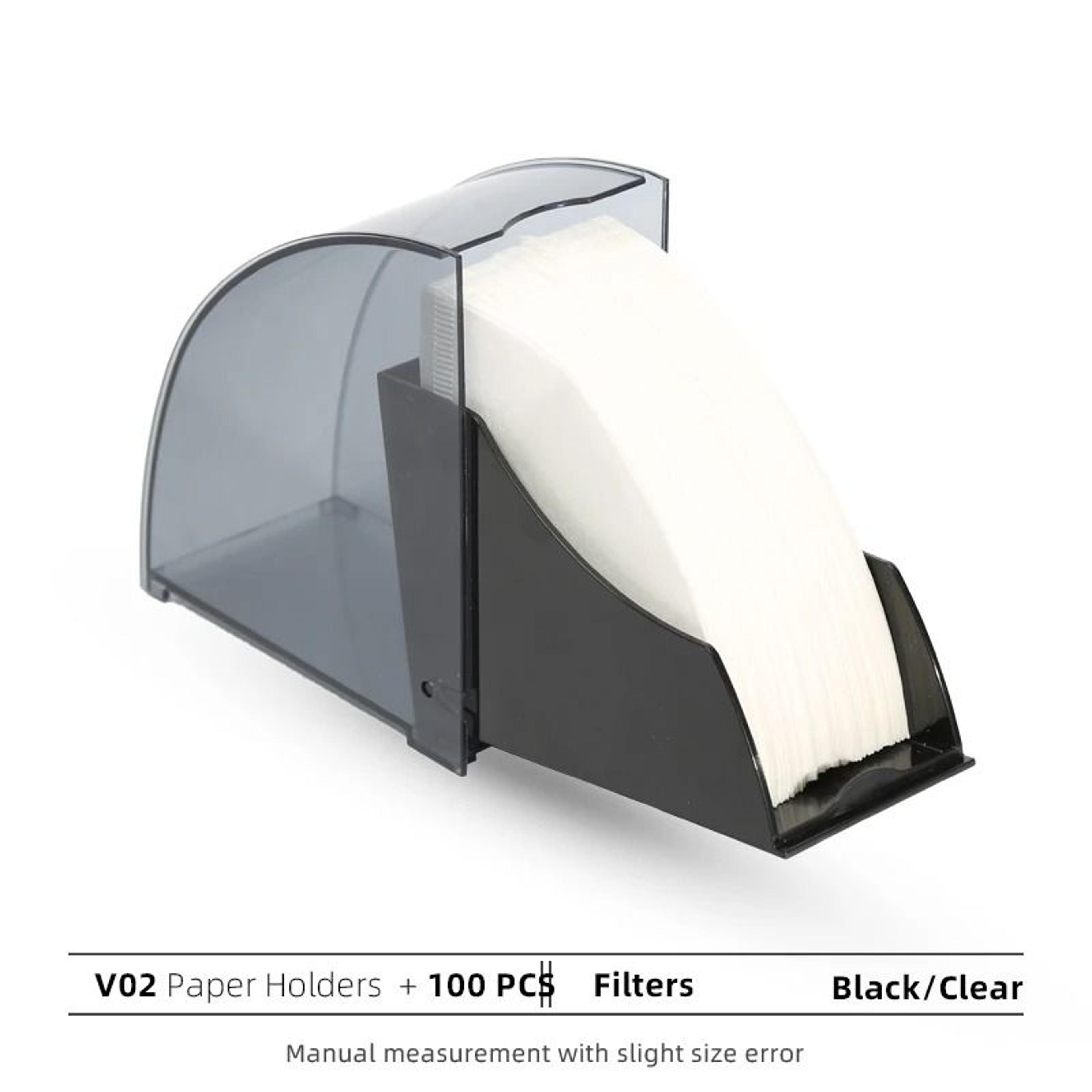 Dustproof Coffee Filter Paper Box  Professional VShape And FanShaped Storage Holder 8