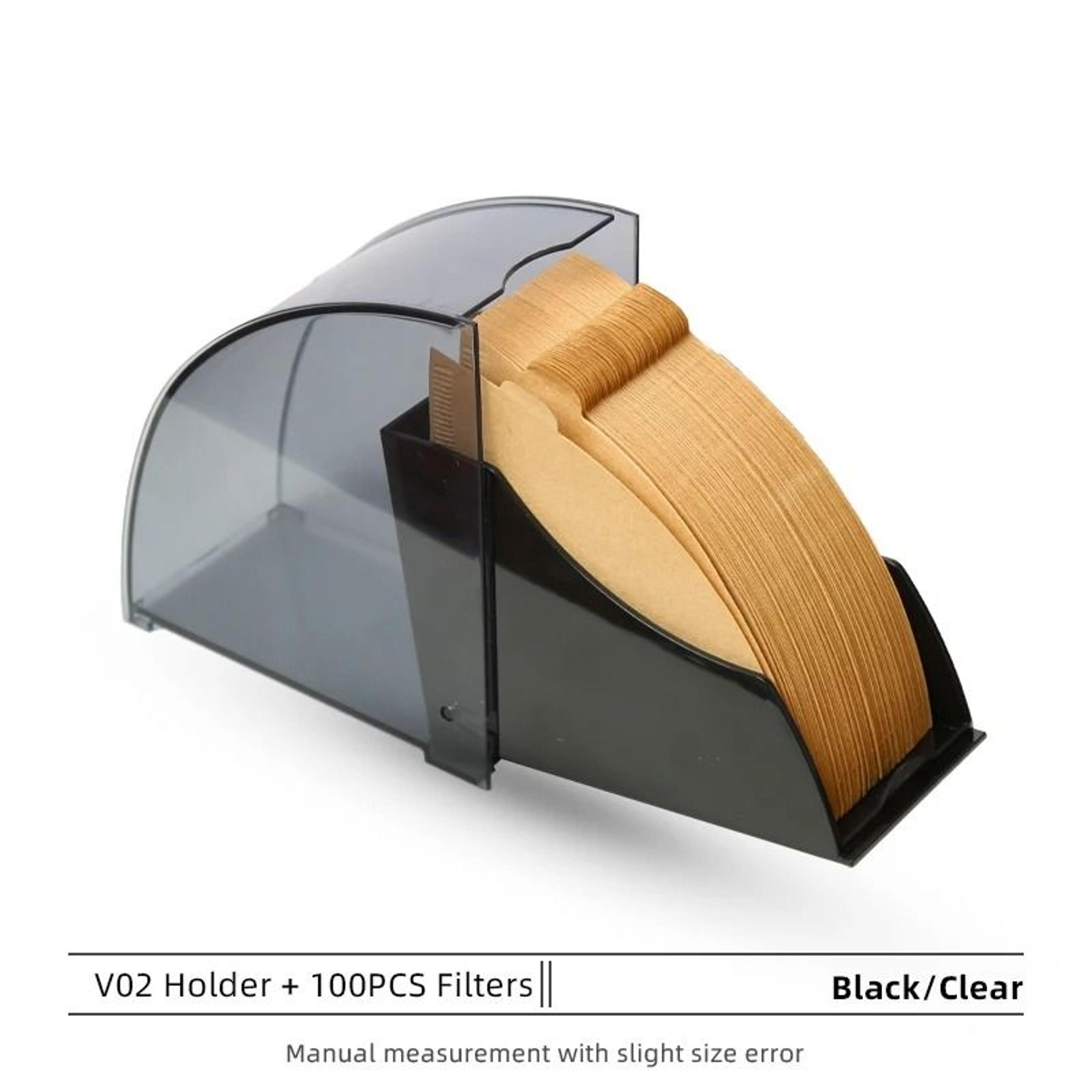 Dustproof Coffee Filter Paper Box  Professional VShape And FanShaped Storage Holder 13