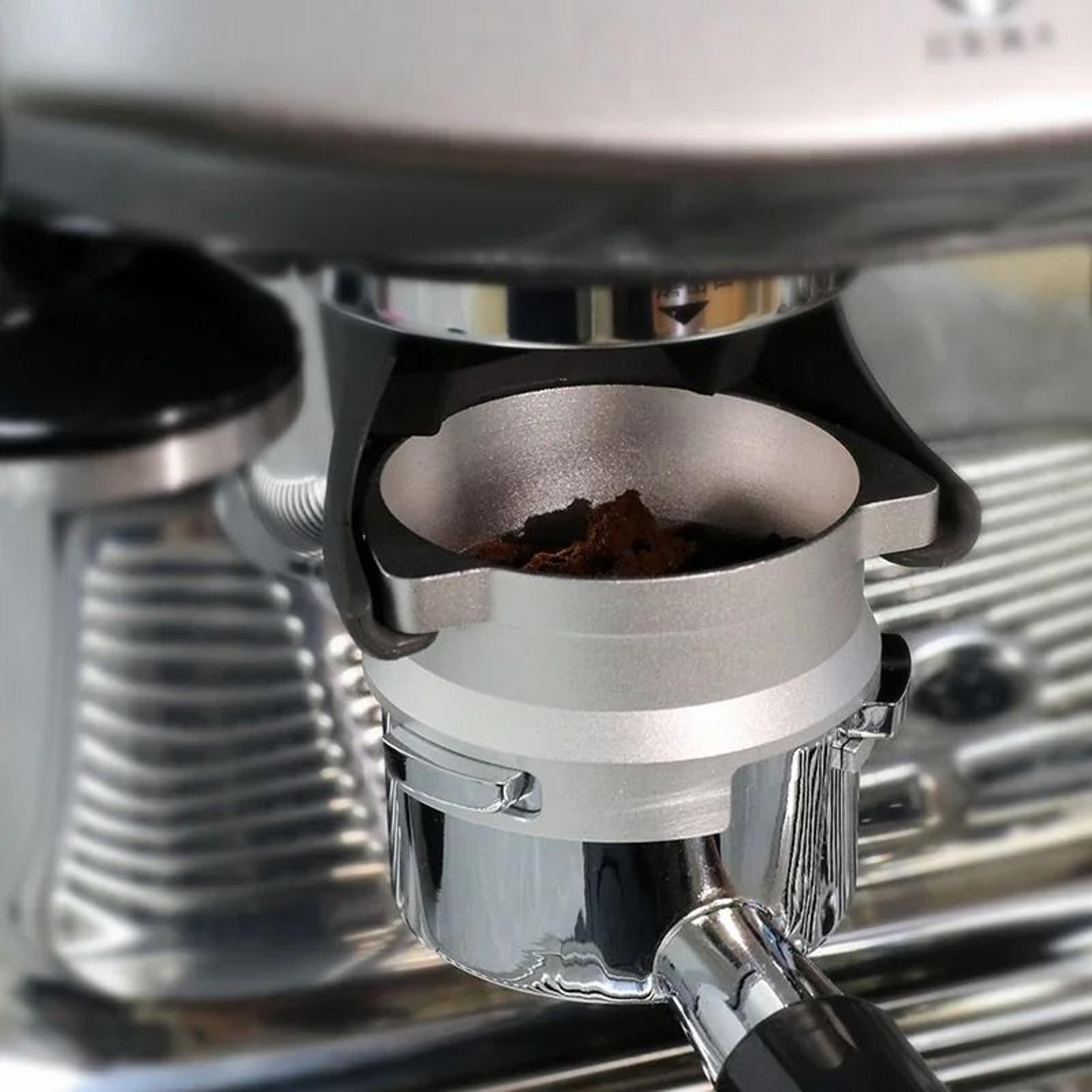 Aluminum 54mm Espresso Dosing Funnel  Precision Ring For Breville And Sage 8 Series Portafilters 5