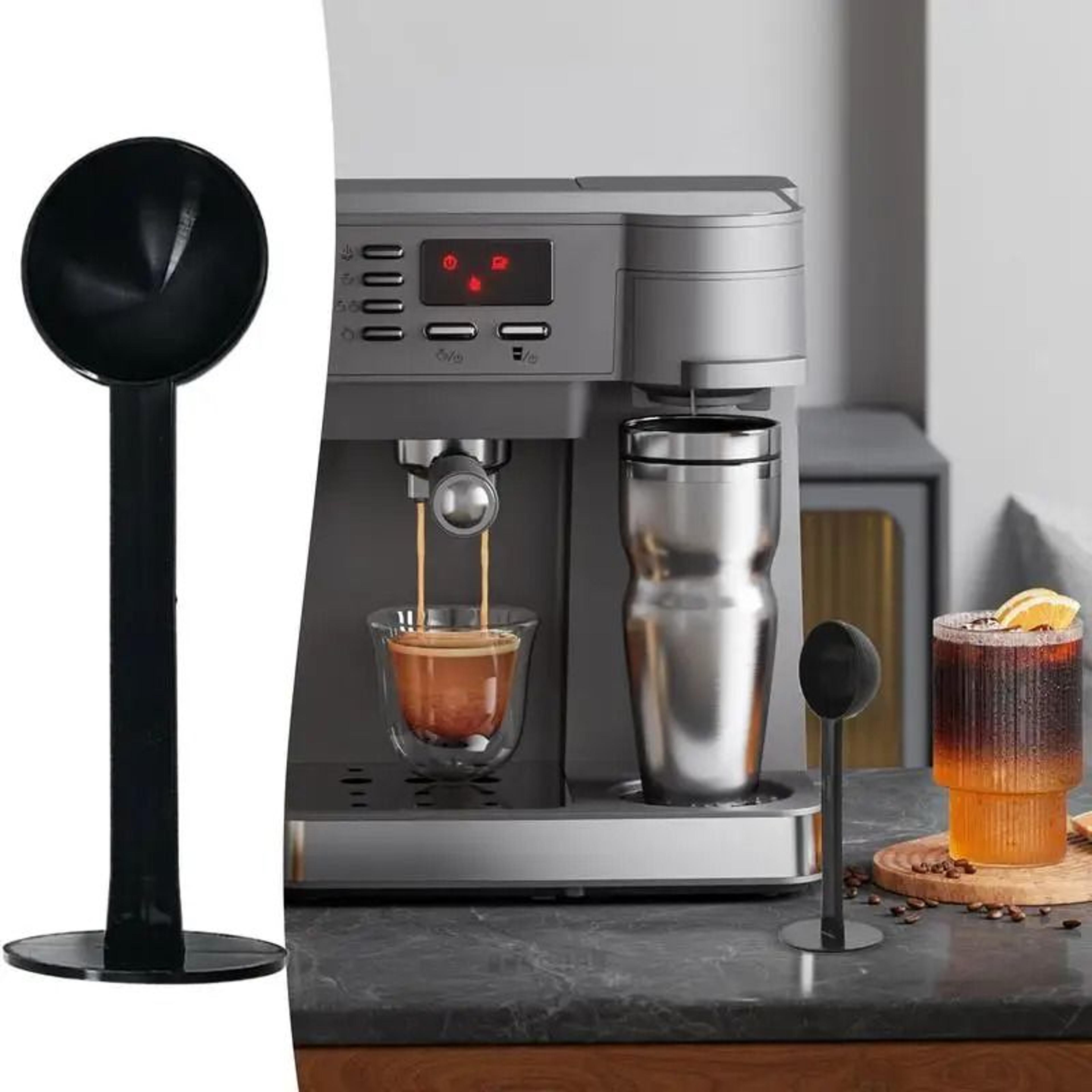 DualFunction Coffee Measuring Scoop  Tamper  Professional 2in1 Espresso Tamping Spoon 5