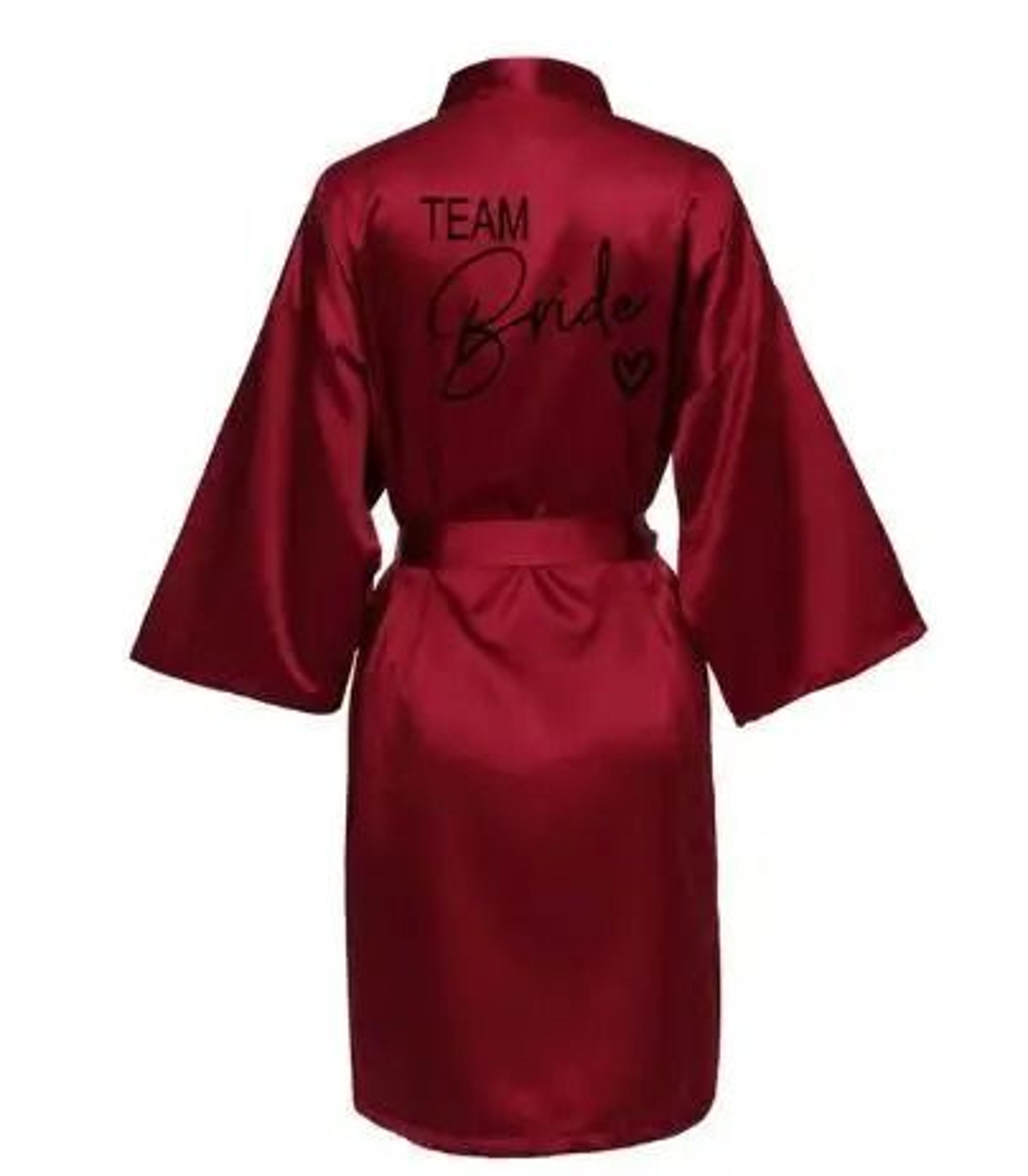 Wedding Party Team Bride Robe  Professional Satin Kimono Pajamas  Bridesmaid Bathrobe SP003 13