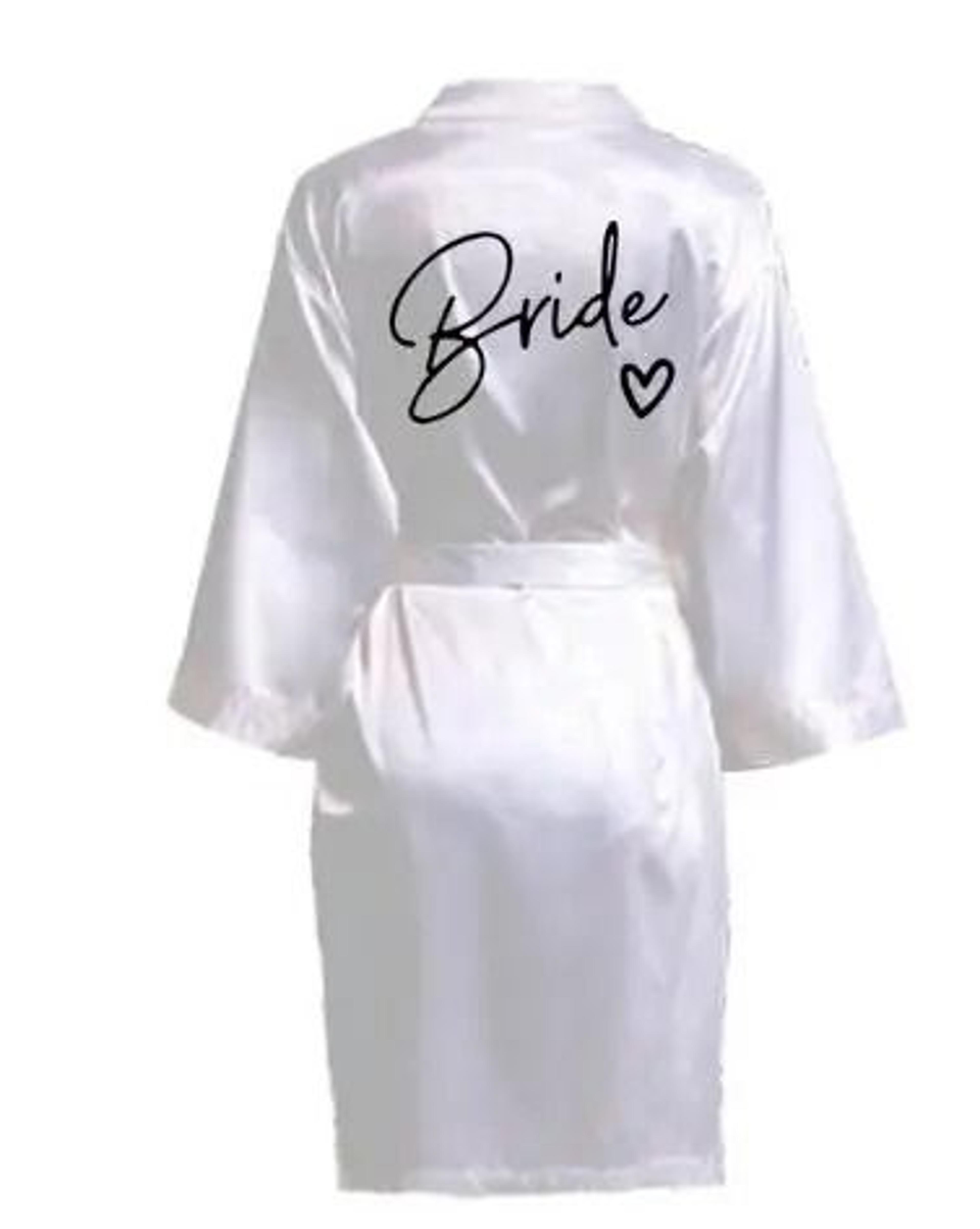 Wedding Party Team Bride Robe  Professional Satin Kimono Pajamas  Bridesmaid Bathrobe SP003 2
