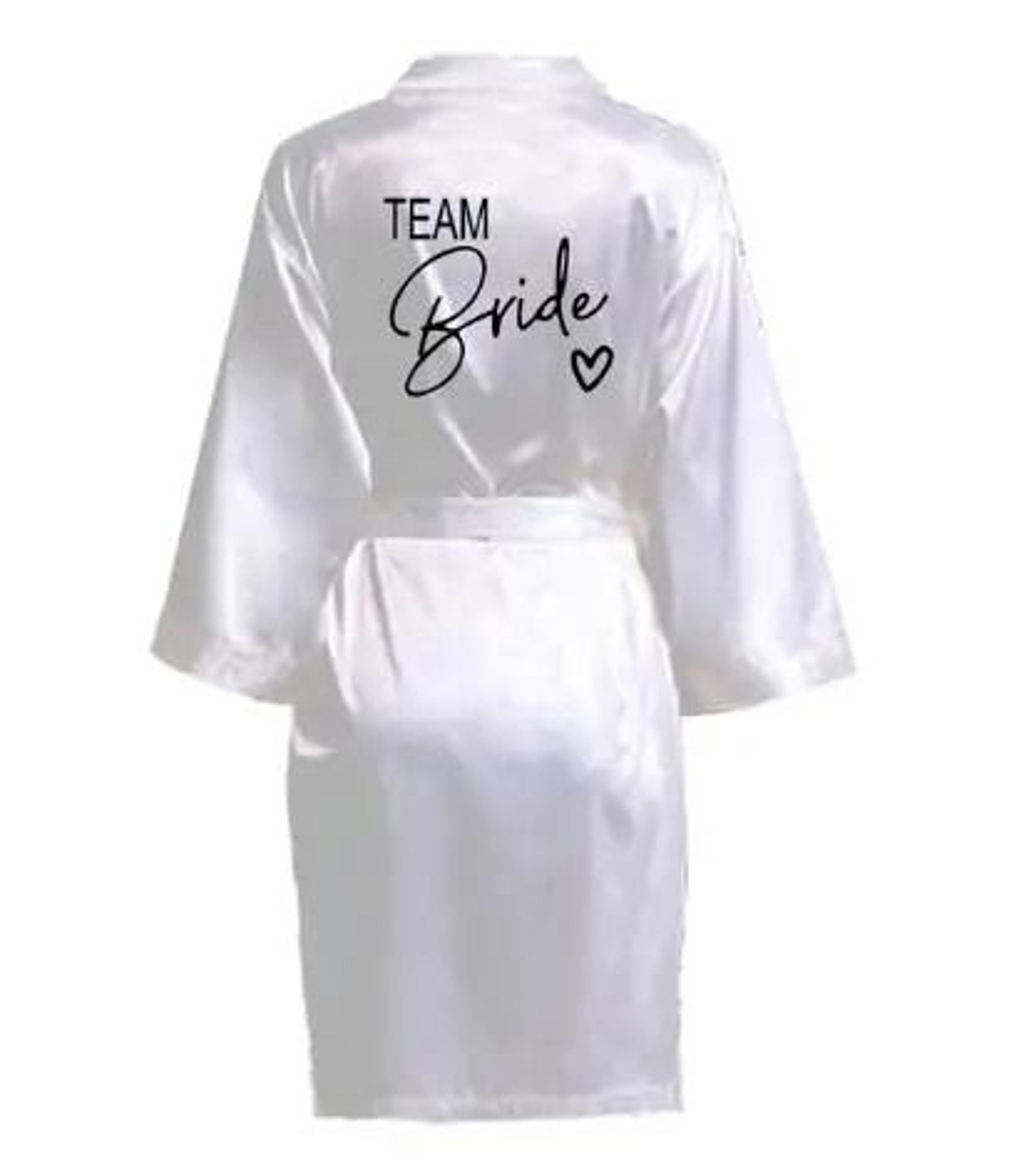Wedding Party Team Bride Robe  Professional Satin Kimono Pajamas  Bridesmaid Bathrobe SP003 7