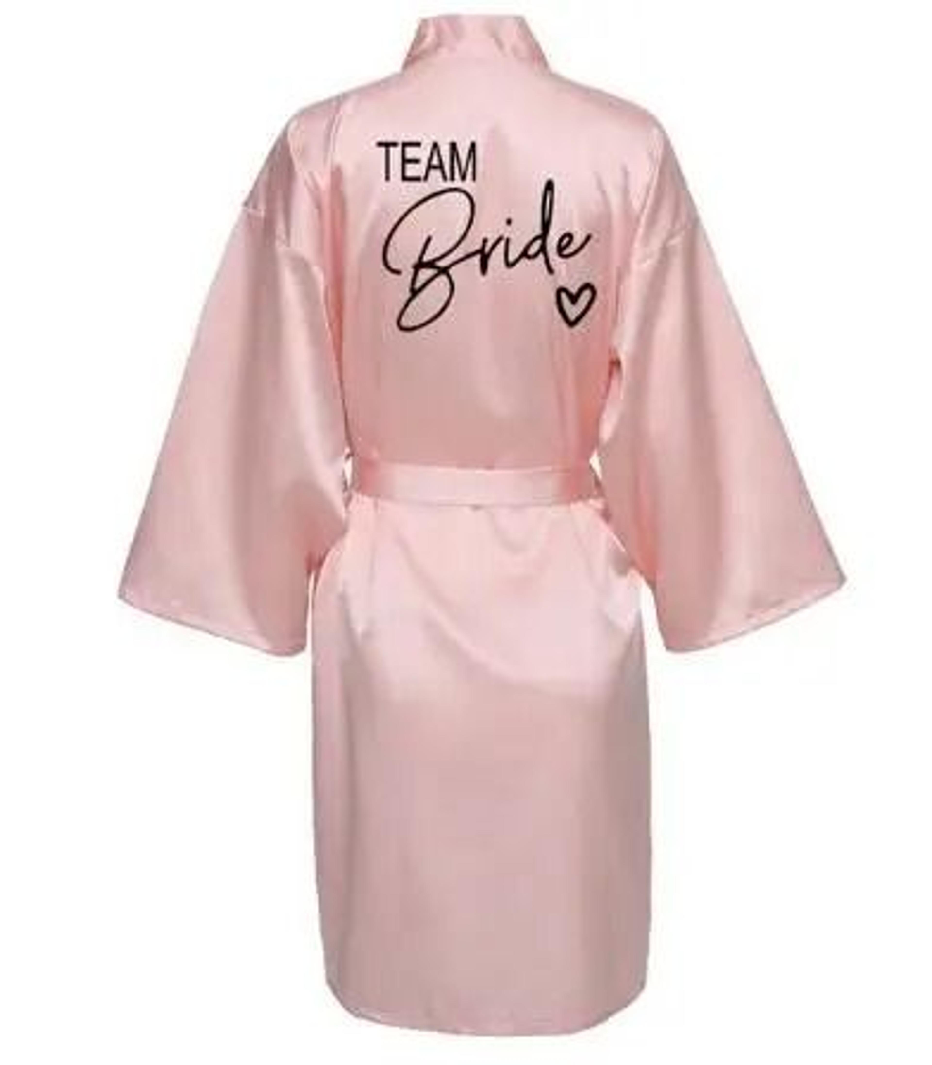 Wedding Party Team Bride Robe  Professional Satin Kimono Pajamas  Bridesmaid Bathrobe SP003 14