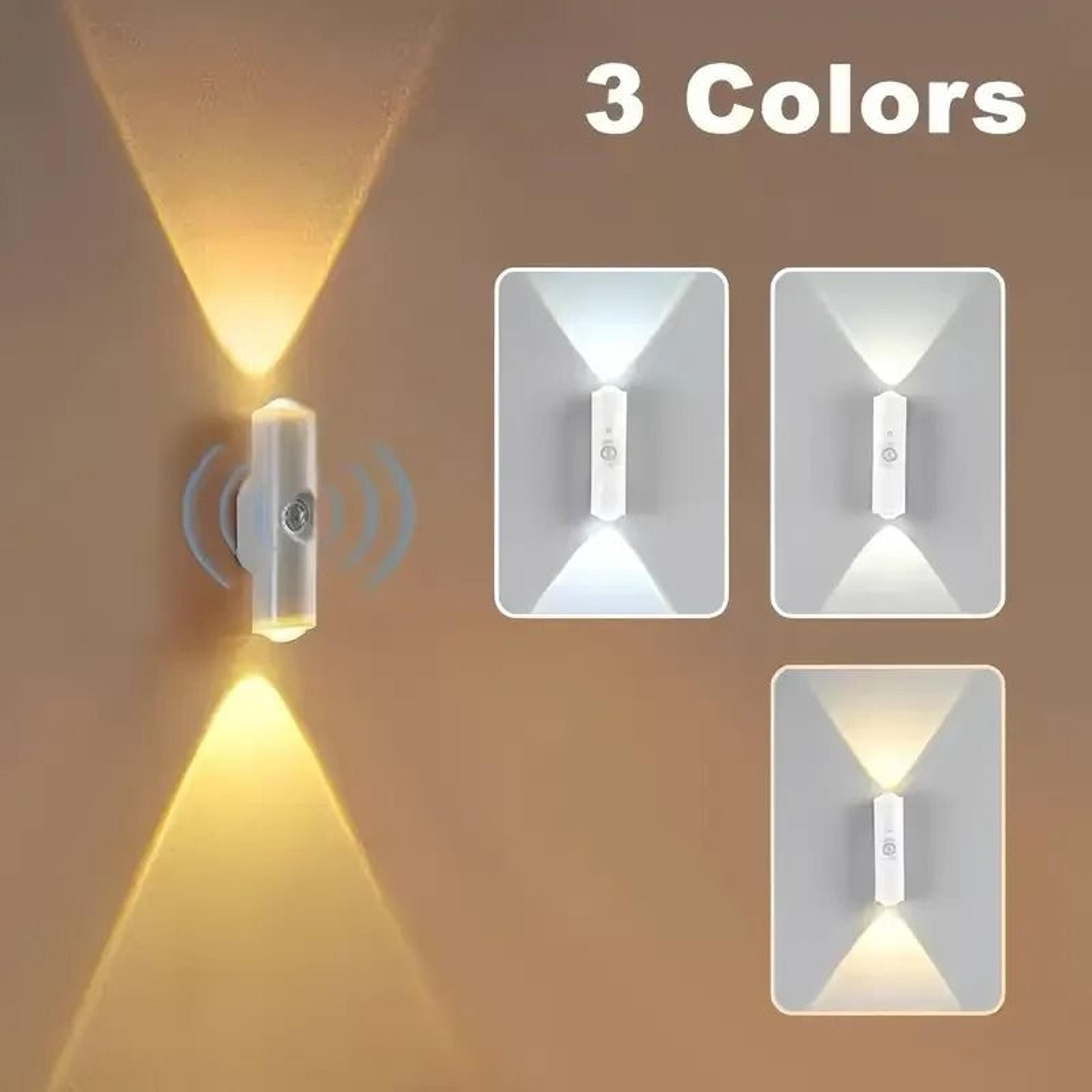 LED Smart Motion Sensor Night Light  Rechargeable Bedside Induction Wall Lamp For Hallways 8