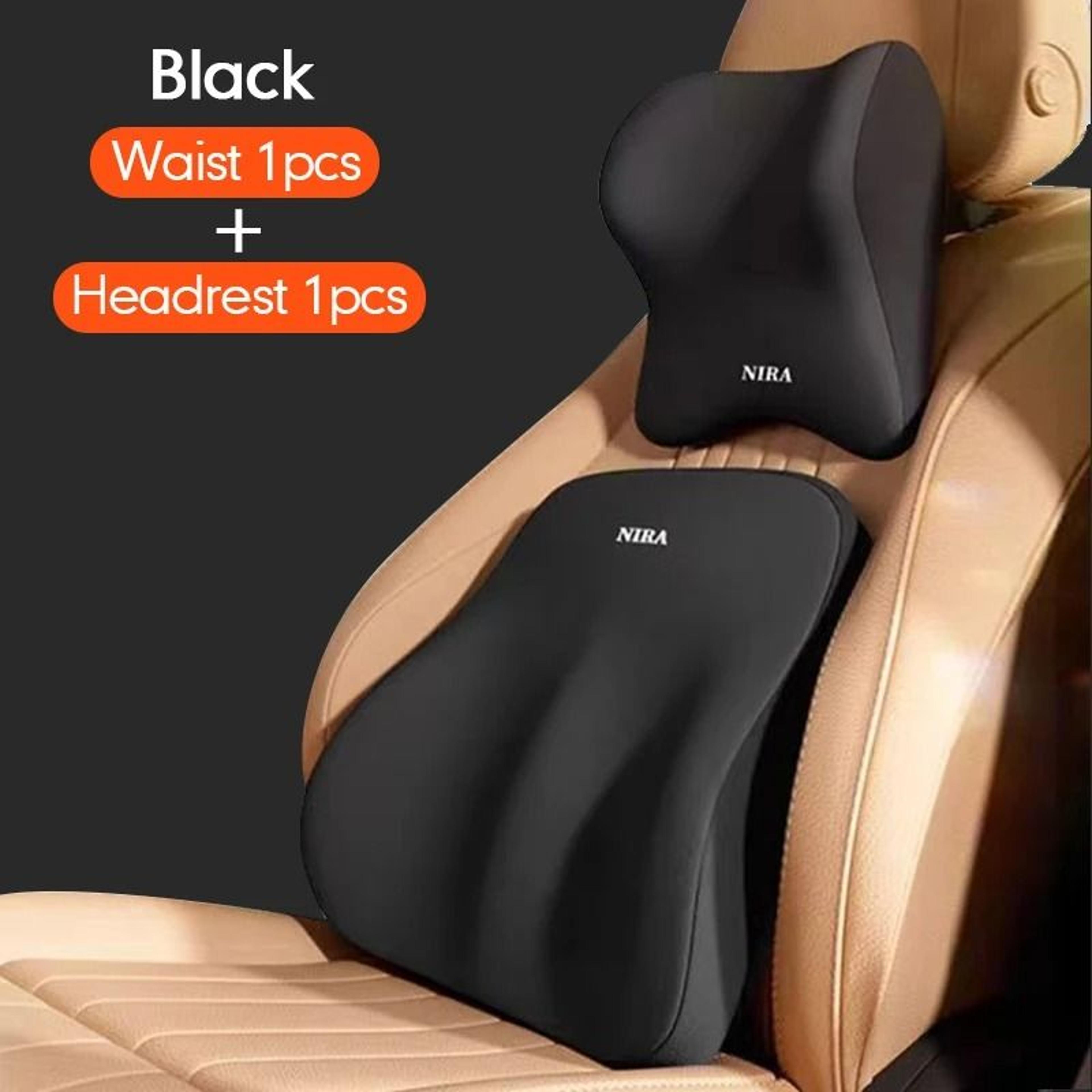 Car Headrest  Lumbar Support Set  HighPerformance Memory Foam Neck  Backrest Cushion 12