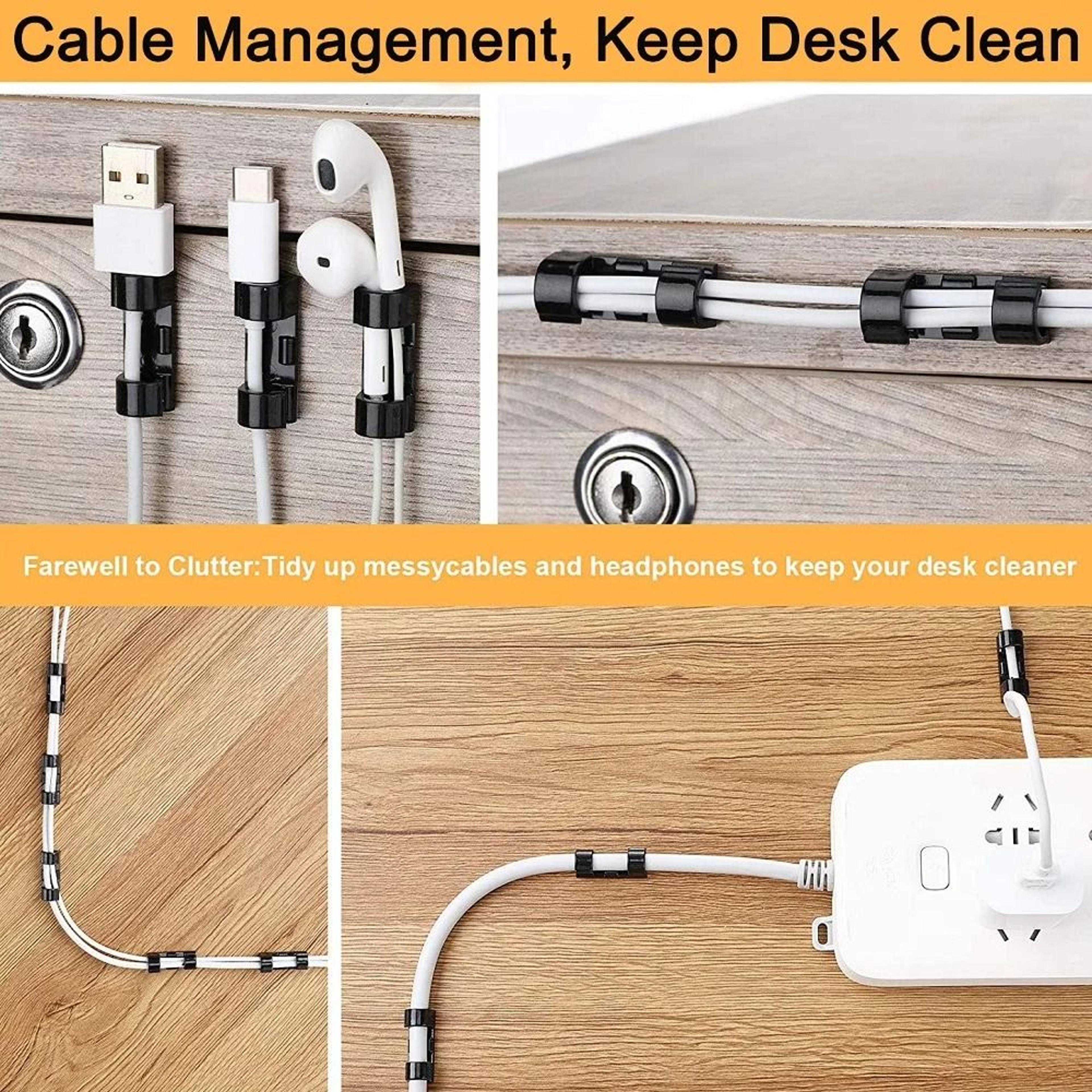Untoom Desktop Cable Organizer Clips  HighPerformance USB Management  Wire Winder For PC And Cellph 2