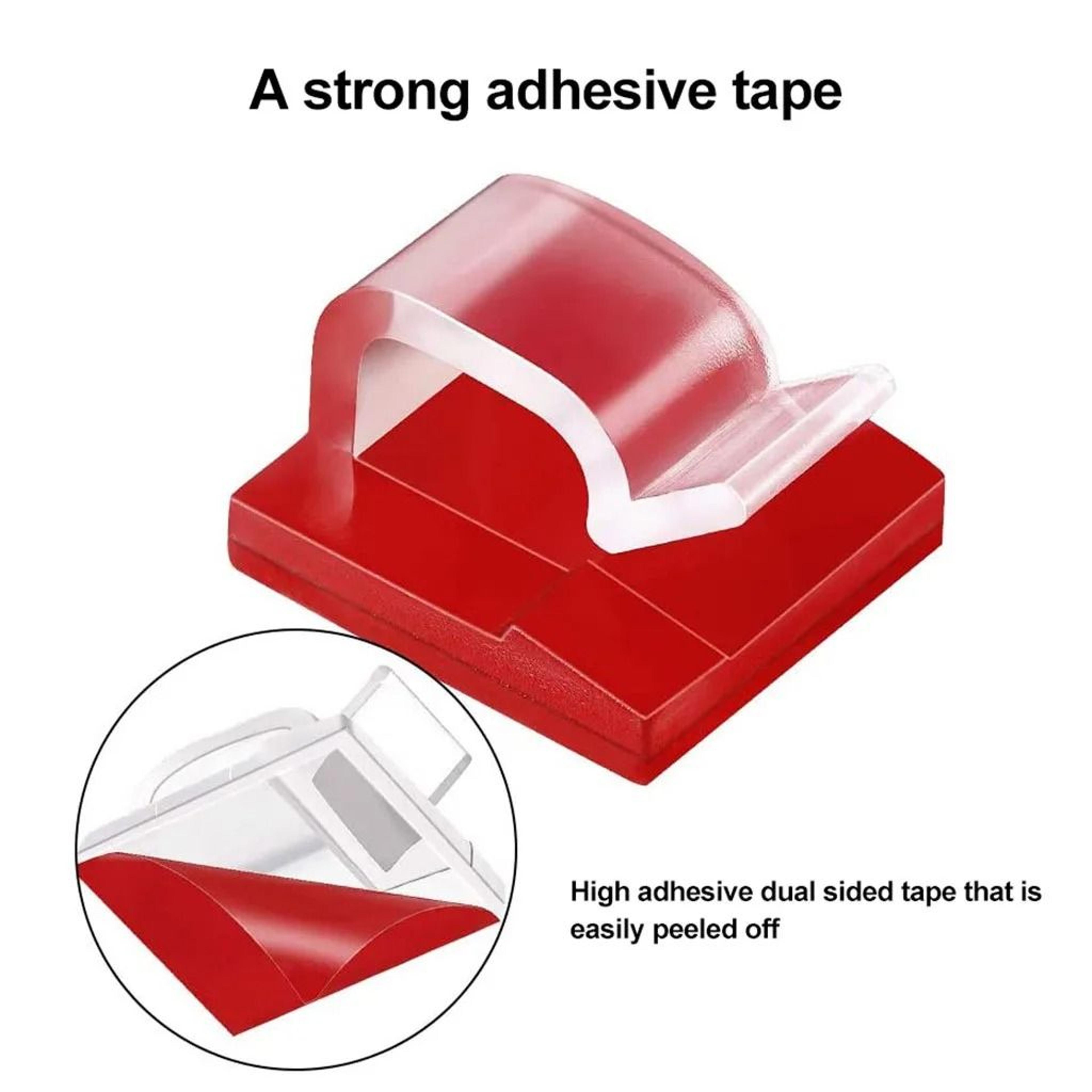 ProSeries Adhesive Cable Management Clips  HighPerformance Desk Clamp  Cord Protector Set 2