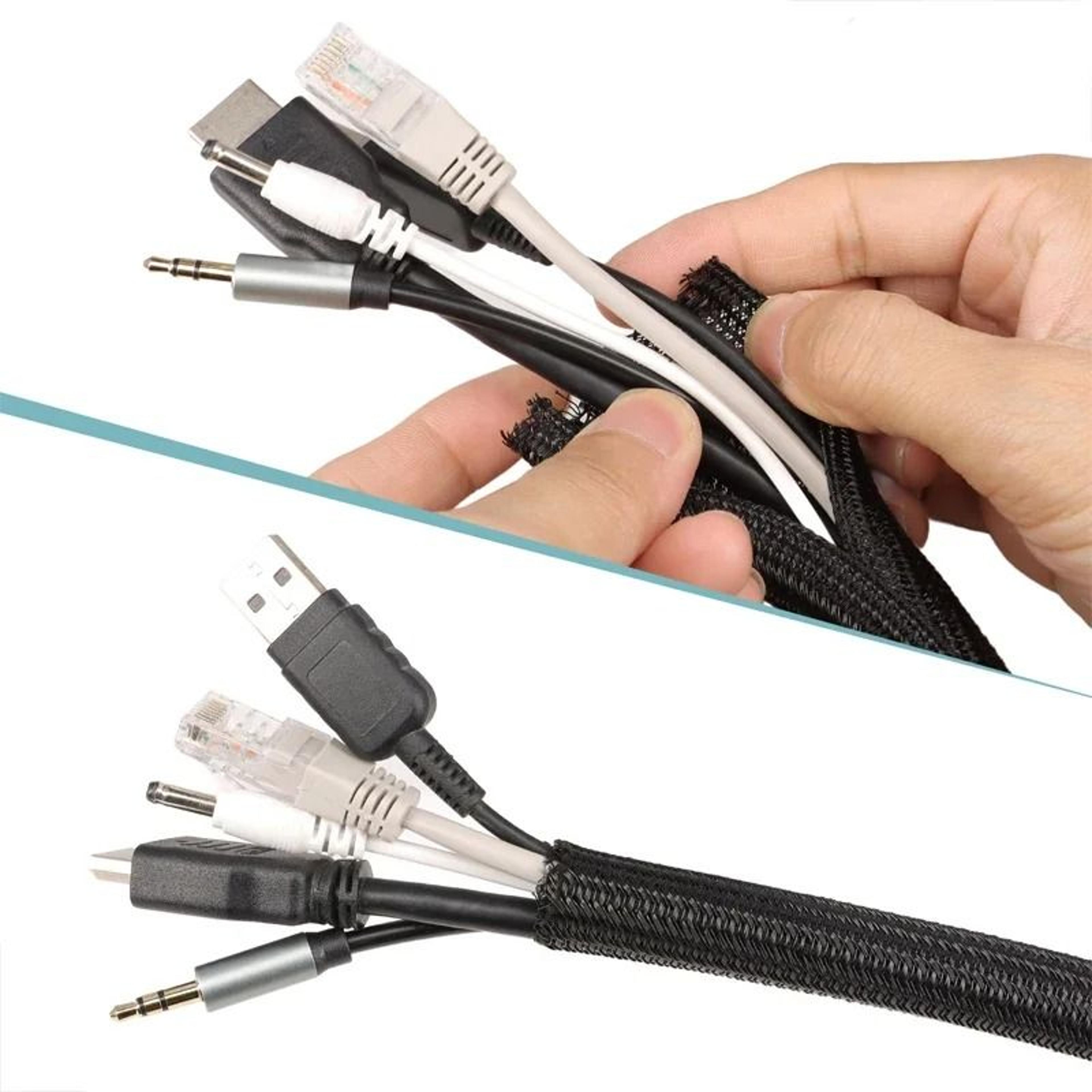 PET Braided Expandable Cable Sleeve  HighPerformance Flexible SelfClosed Wire Protector  Insulated  3