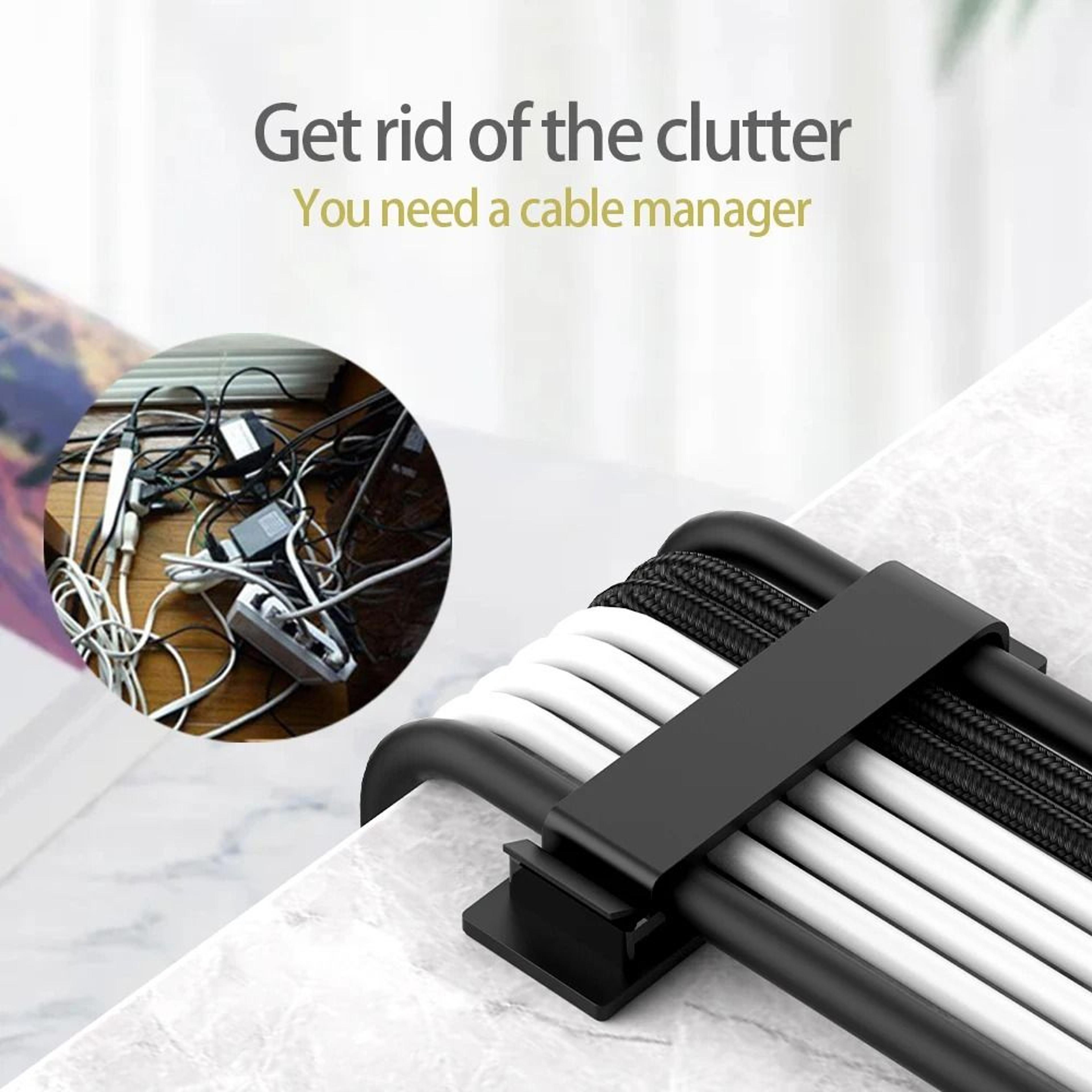 MultiSlot Silicone Cable Organizer  HighPerformance SelfAdhesive Wire Holder For Home  Office 5