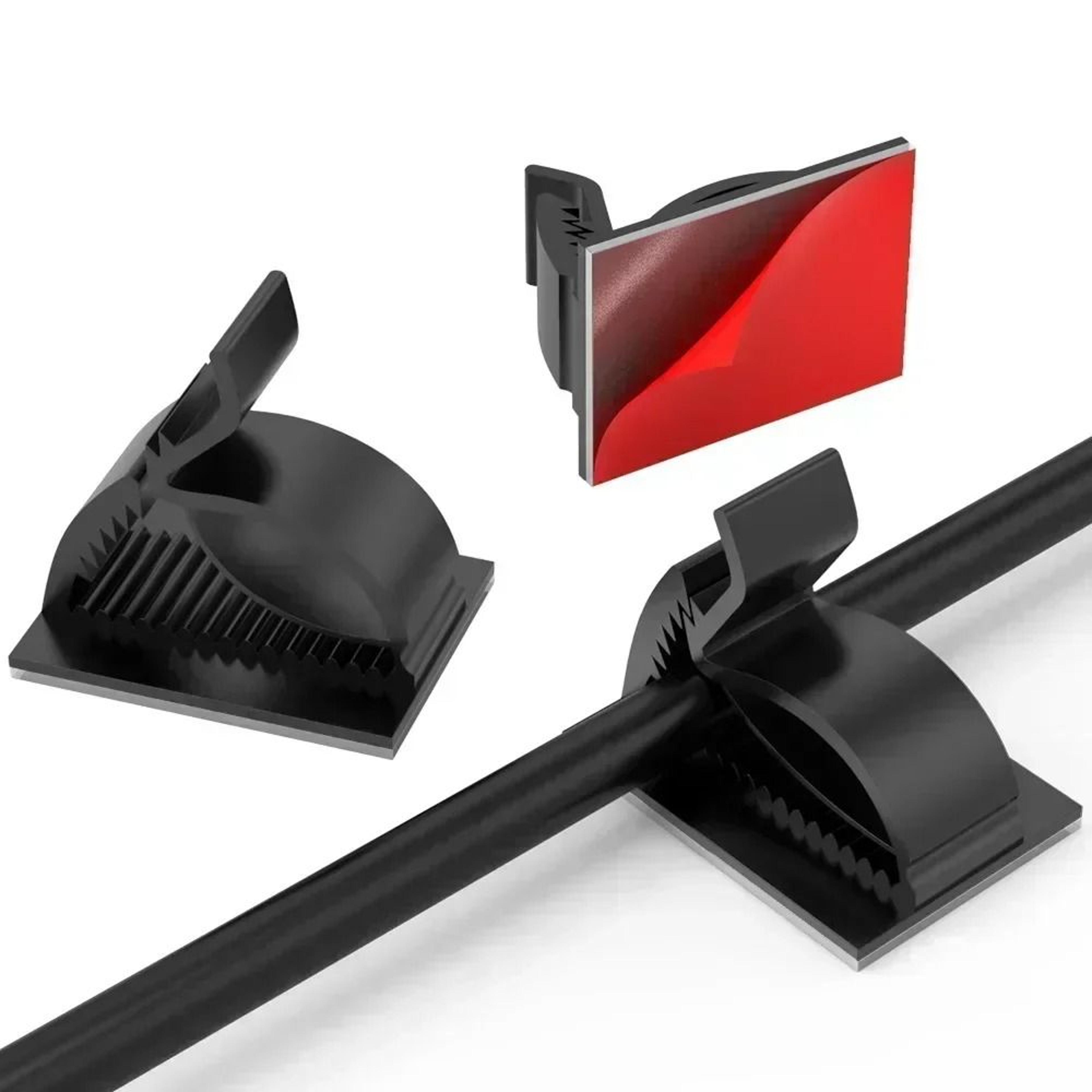 Universal Adjustable SelfAdhesive Cable Clips  HighPerformance Wire Clamps For Desk  Car Management 2
