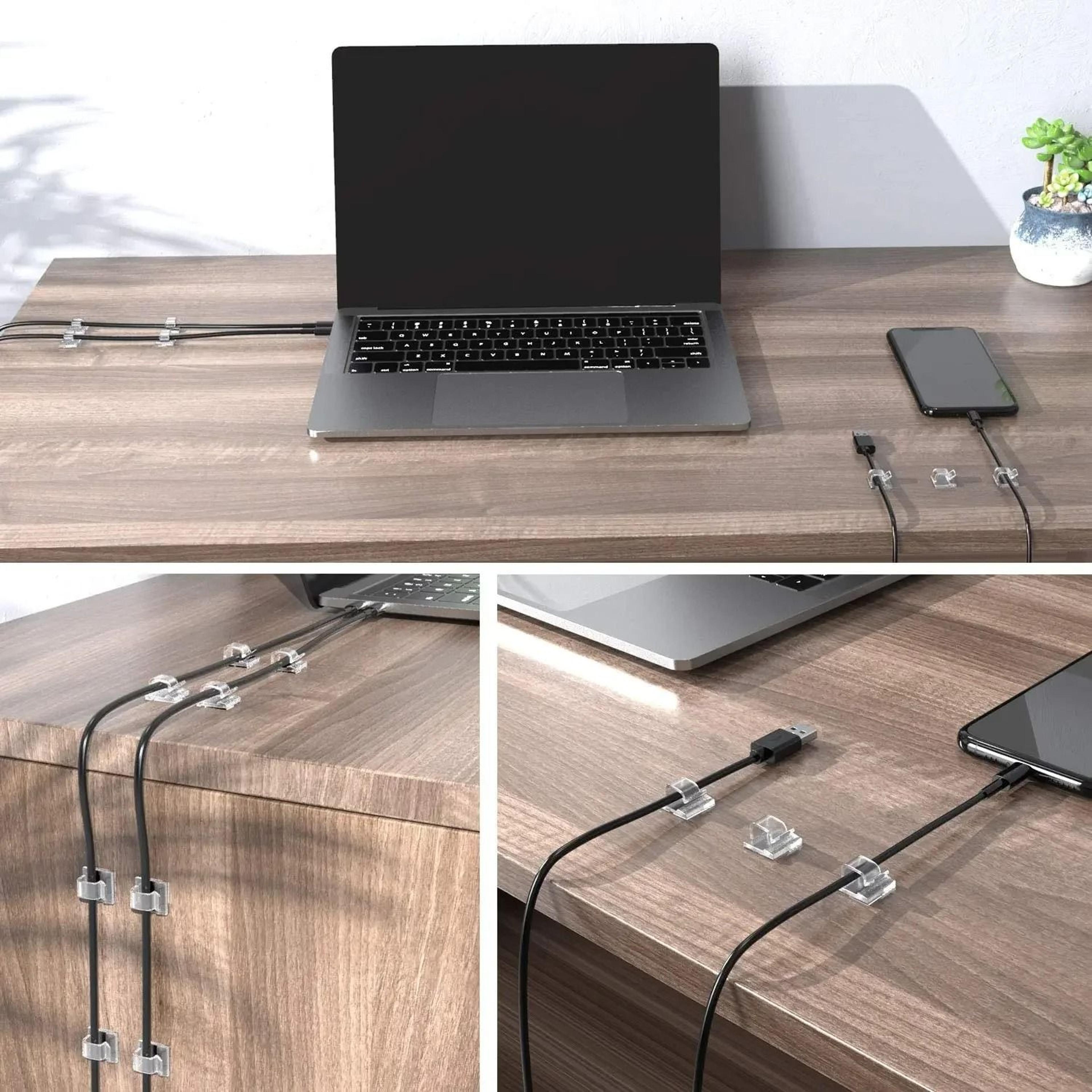 SelfAdhesive Cable Fixer Clips  HighPerformance Management Clamps For Home Office And Car 3