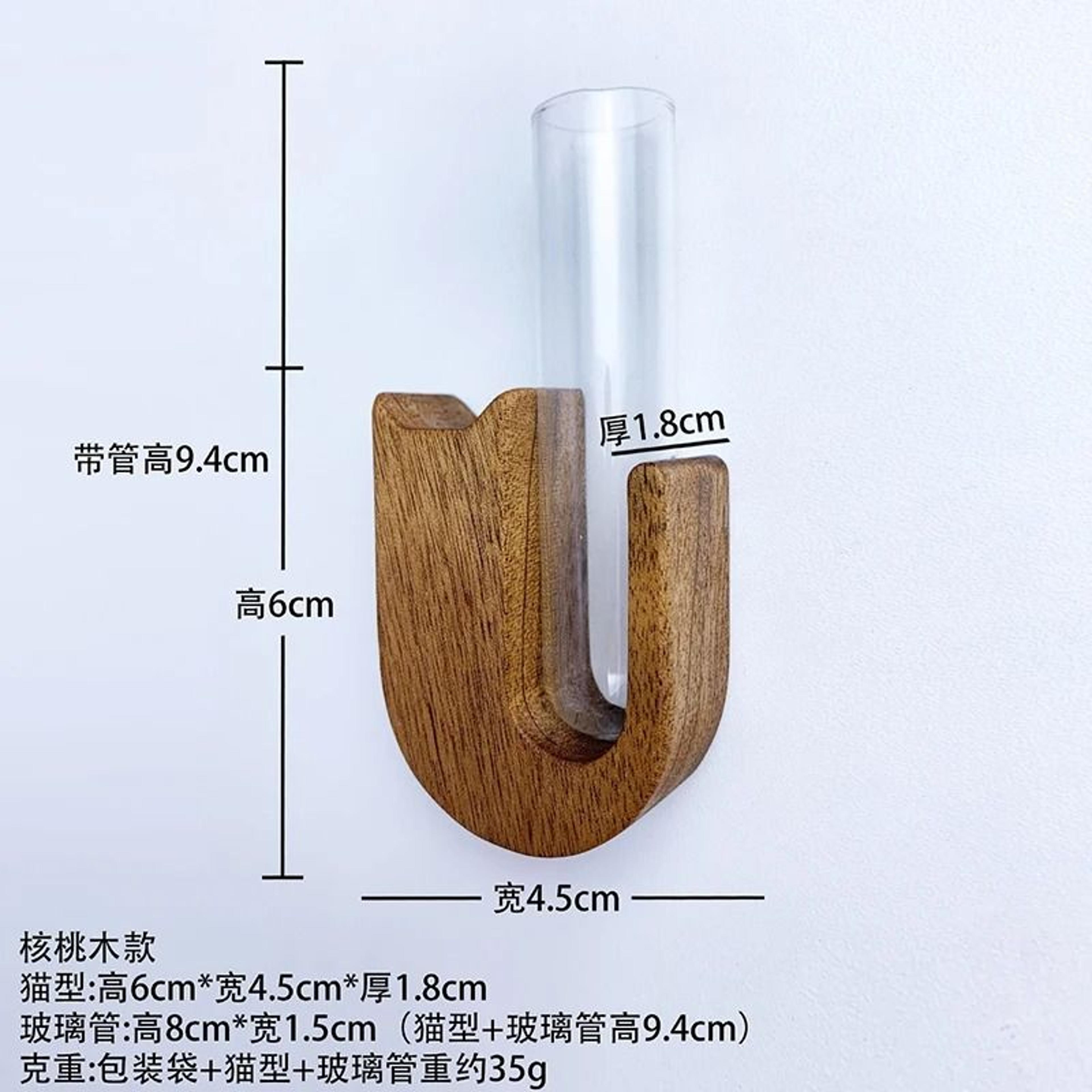 Cat Whisker Storage Jar  HighPerformance Wooden Test Tube Vase  Pet Hair Keepsake Magnet 14
